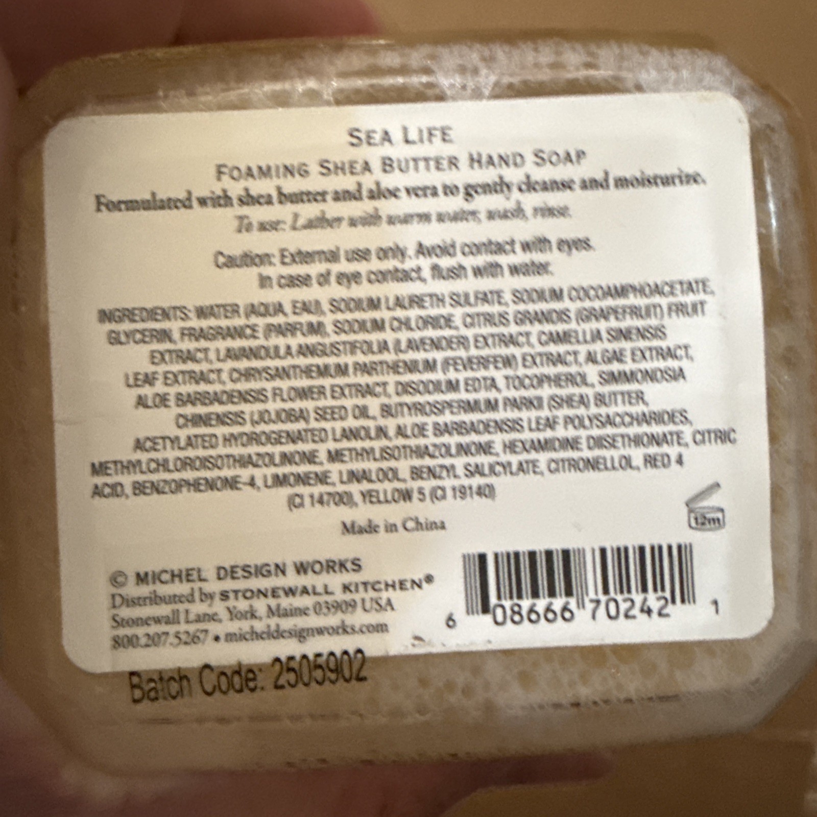 Michel Design Works Shea Butter Foaming Hand Soap SEA LIFE 17.8 Oz