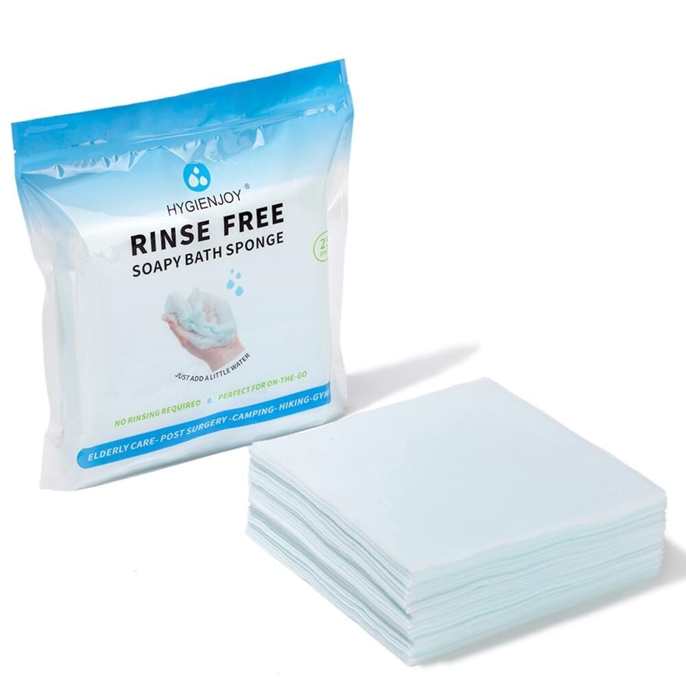 HYGIENJOY-21% Larger,No Rinse Bathing Wipes for Adults – (25 pack)