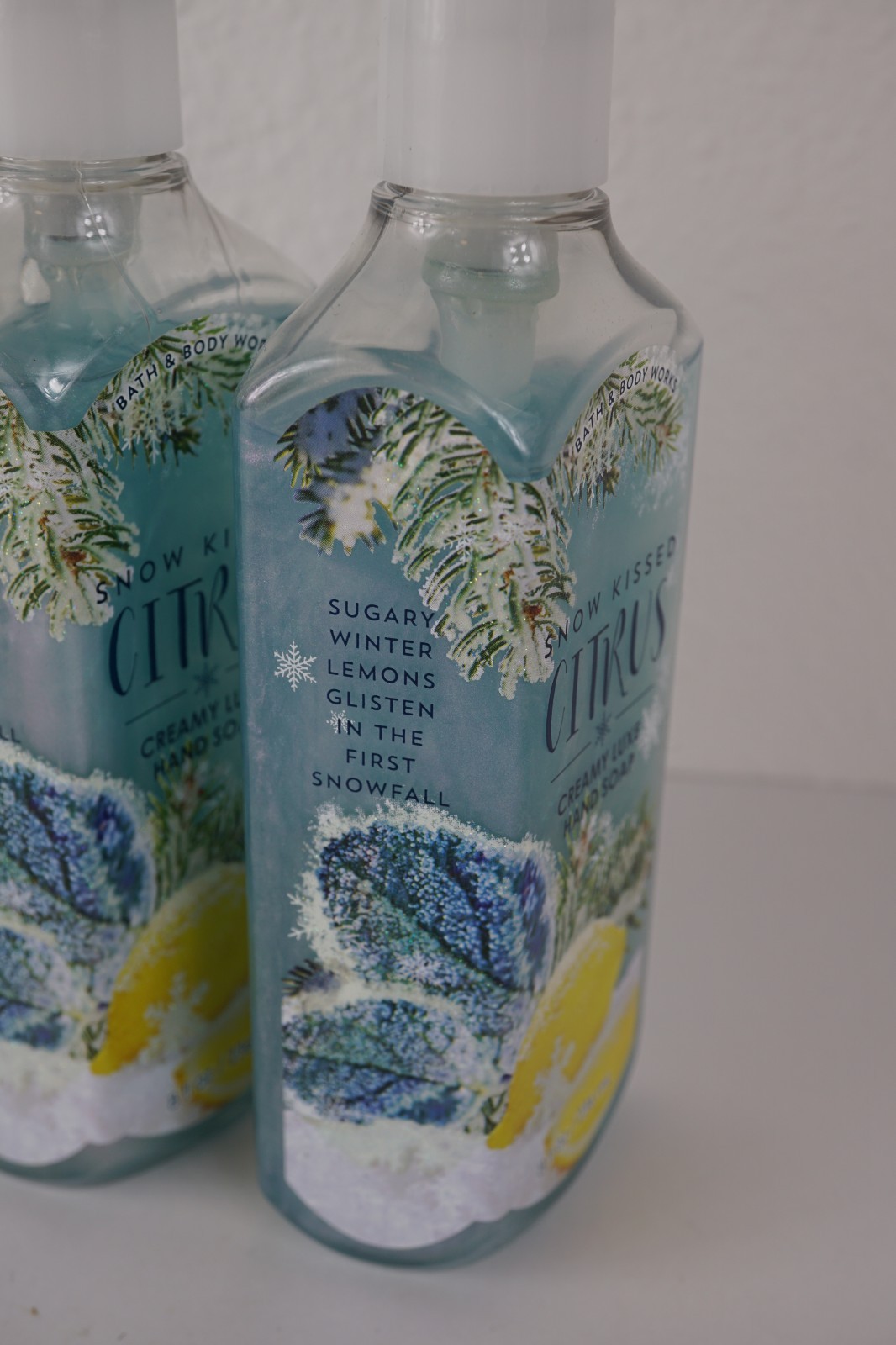 X 3 BATH & BODY WORKS SNOW KISSED CITRUS CREAMY LUXE GEL HAND SOAP