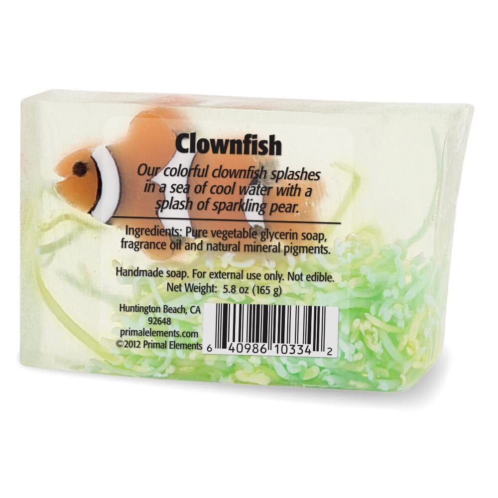 Primal Elements CLOWNFISH Soap, Indiv Bars, Solid or Pre-Cut 5.5 lb. Loaf