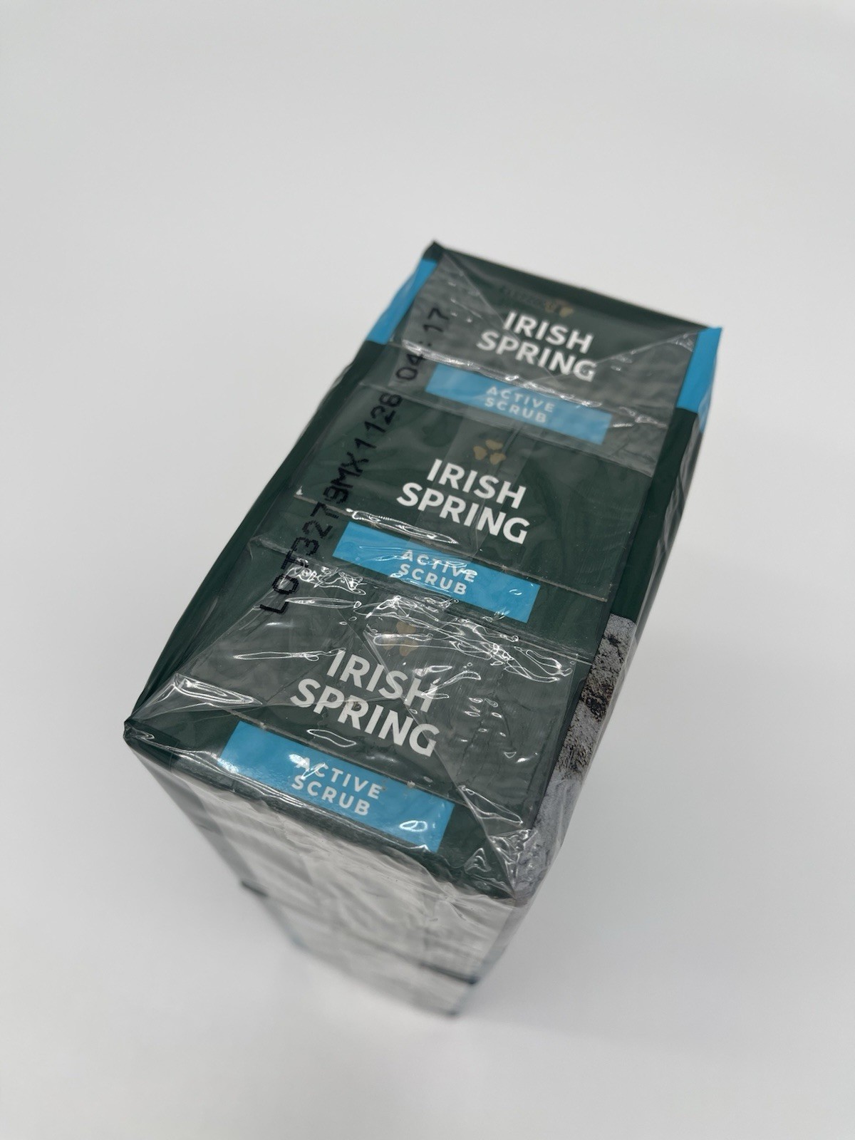 New 6 Pack Irish Spring Active Scrub 12 HR Fresh Deodorant Bar Soap 3.7 oz each