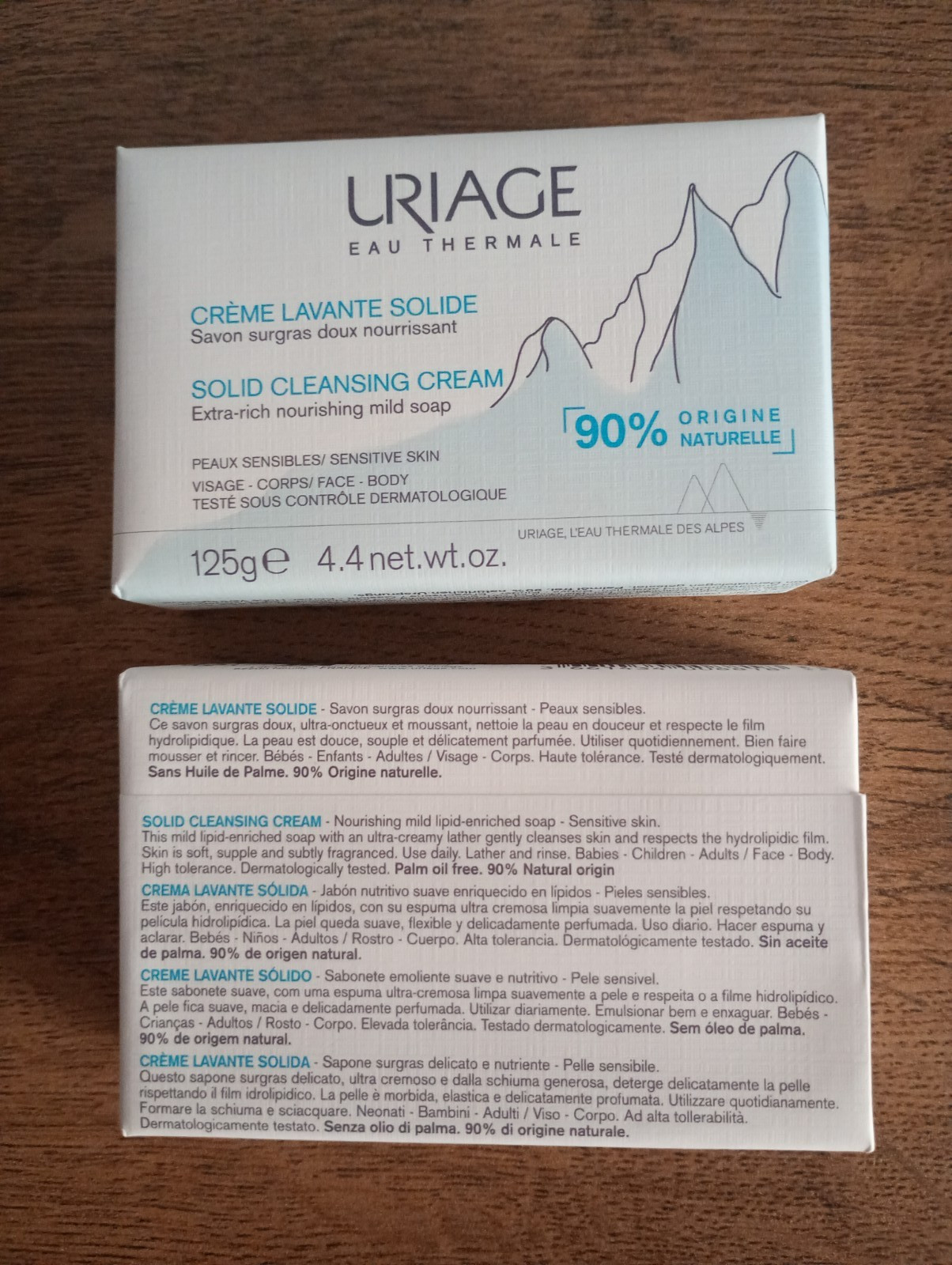 2 Pack Uriage Solid Cleansing Cream Extra-rich Nourishing Mild Soap 125g