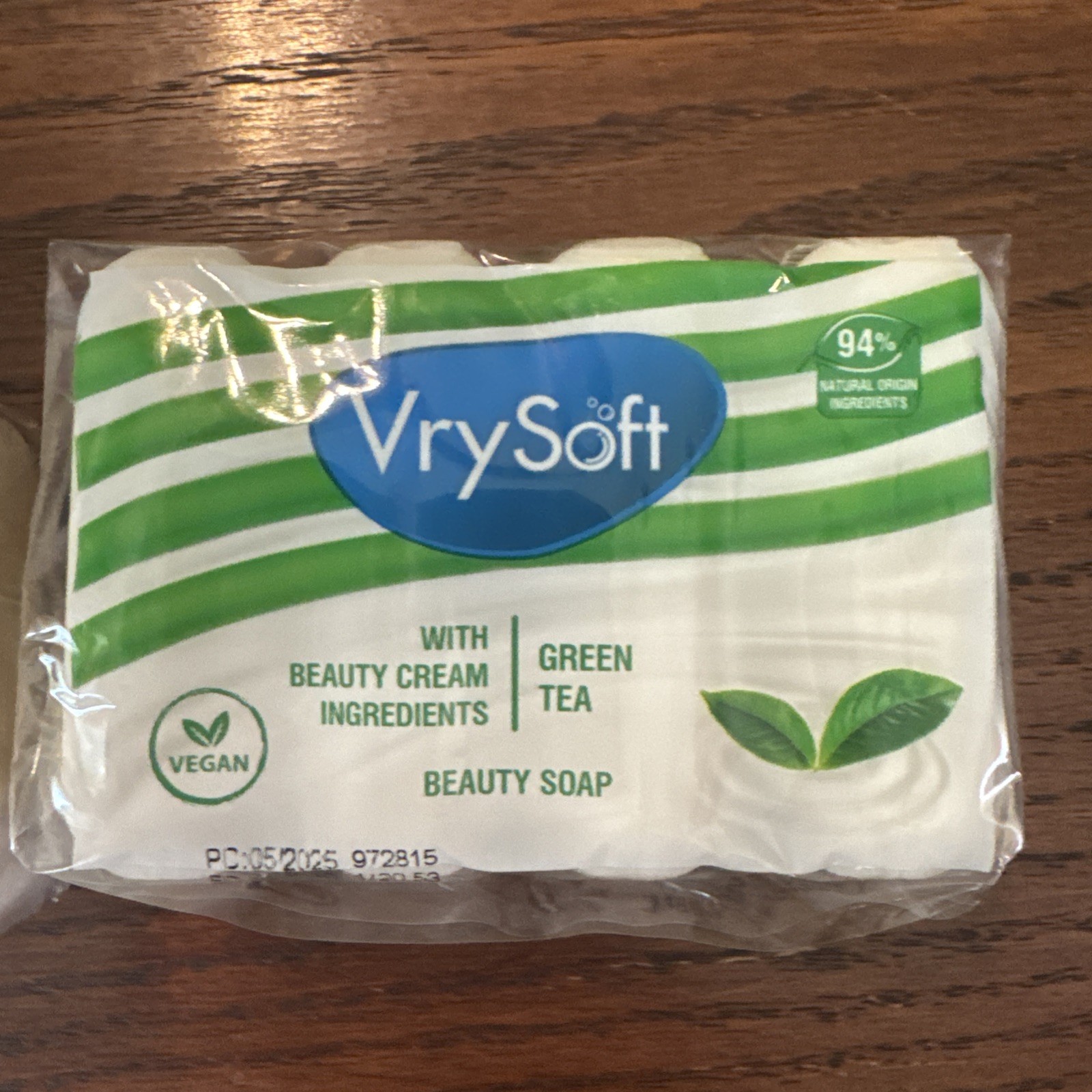 2x Packs VrySoft Beauty Soap Pink Grapefruit & Green Tea 4 Bars Each 8 Total