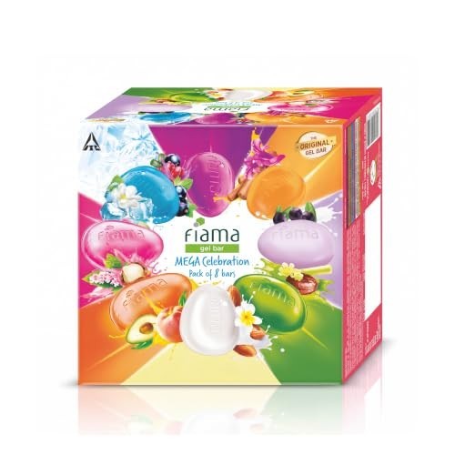 Fiama Gel Bar Mega Celebration 125g x8 Multi Variant Bath Soap Gift Pack