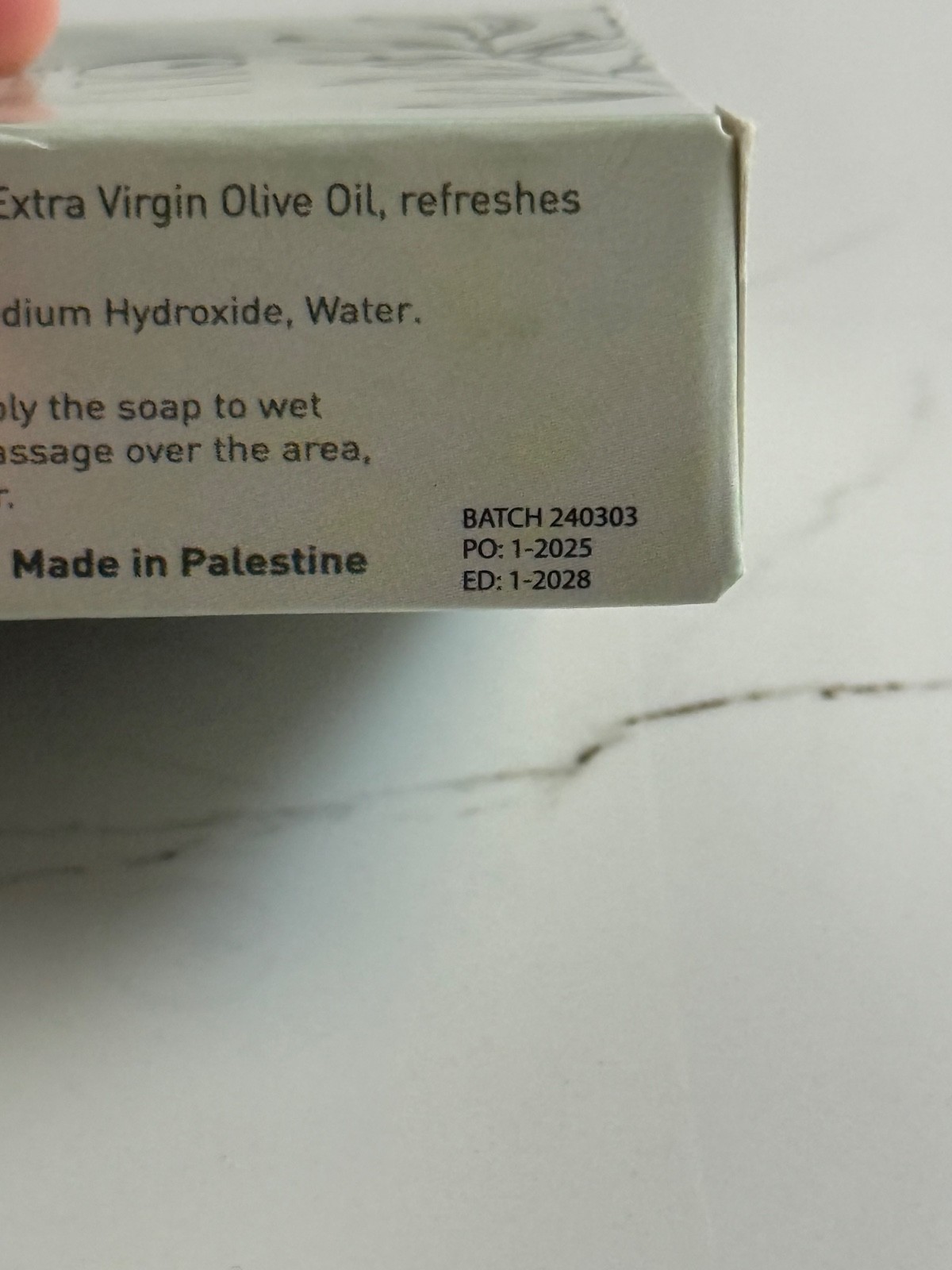 OLVY Nabulsi Soap 2-Pack 100g Each Olive Oil & Dead Sea Mud Made in Palestine