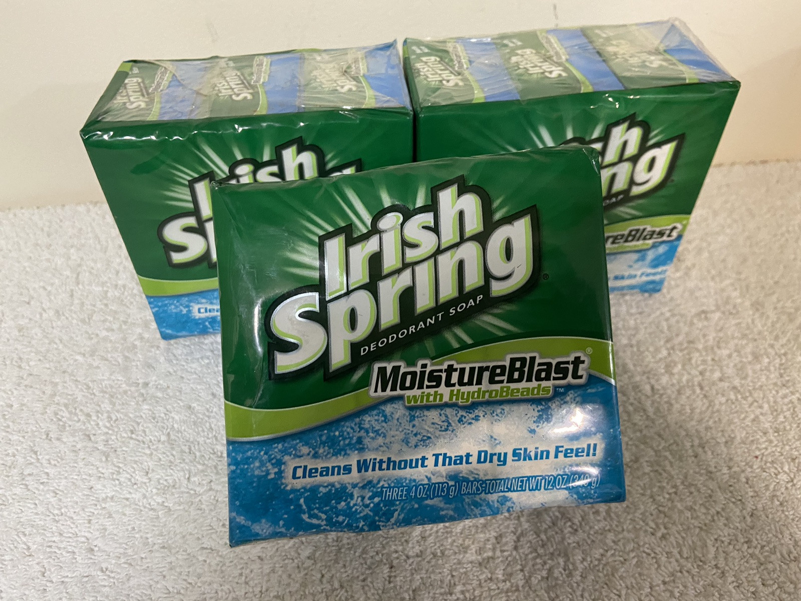 Spring Moisture Blast Bar HydroBeads Deodorant Soap, 9Ct – Irish Spring