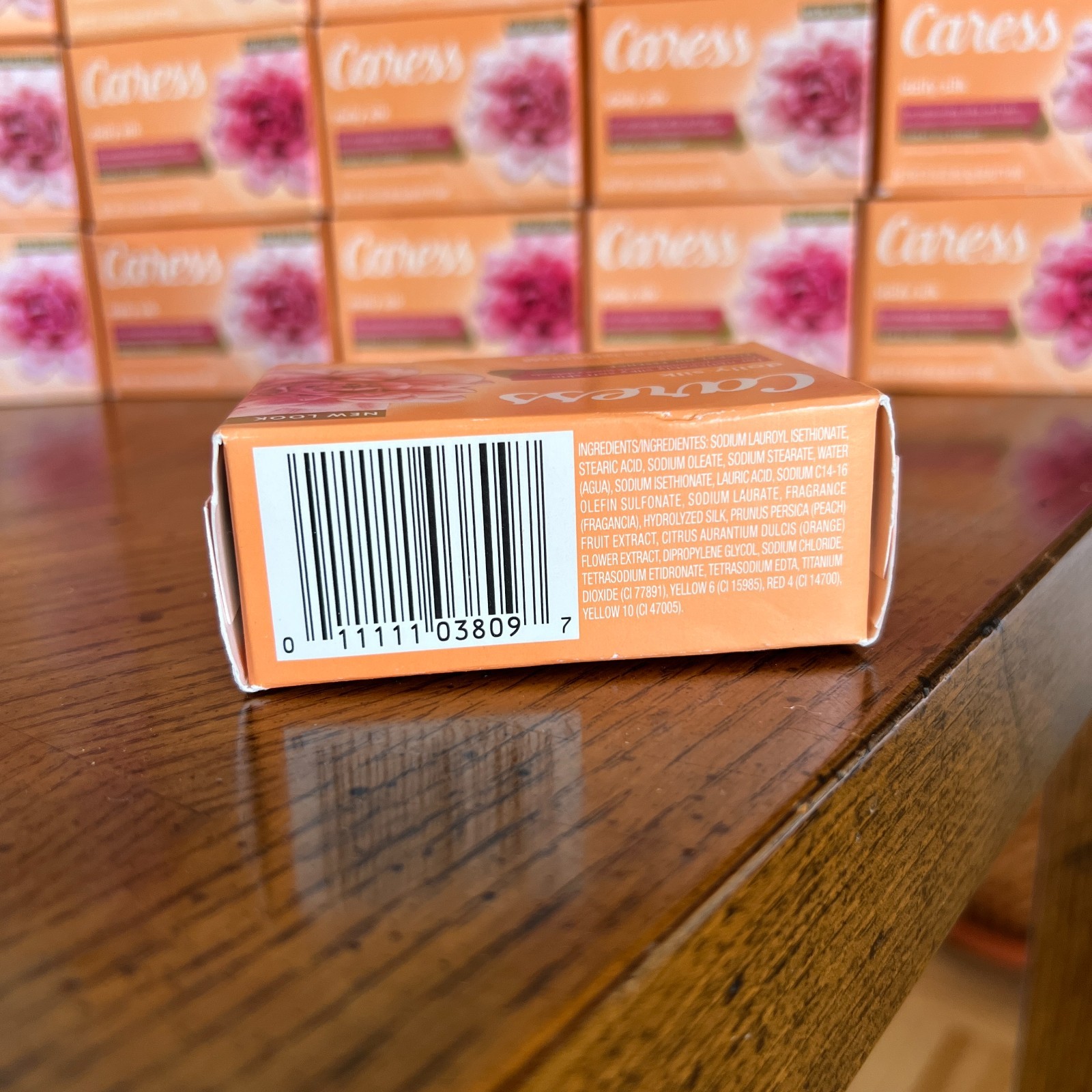 12 Bars Caress Daily Silk Soap White Peach Orange Blossom 3.15oz