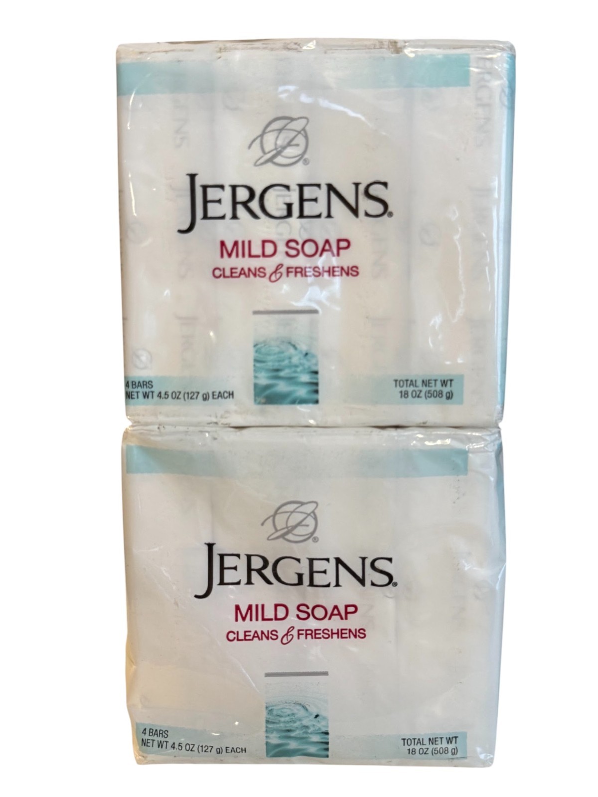 8 Bars Jergens Mild Soap 4.5 oz Bar Tallow Tallowate (2 Pack of 4 Bars) Original