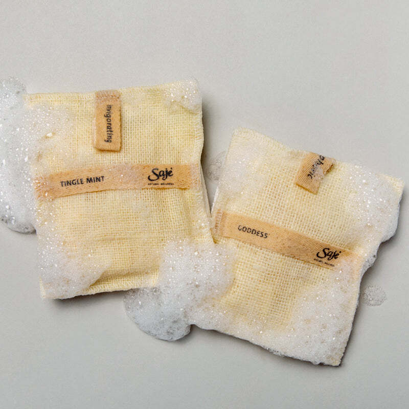 Saje Jute & Joy Tingle Mint Soap-Filled Wash Pad – FROM CANADA
