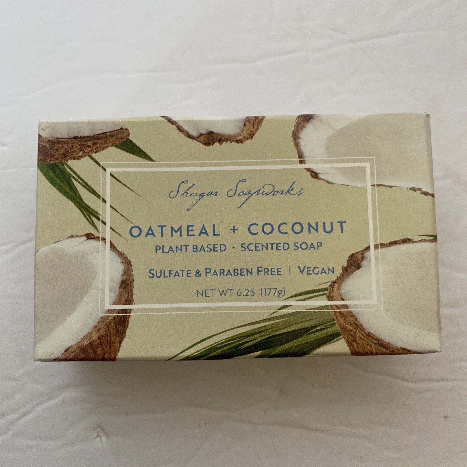 Shugar Soapworks Oatmeal + Coconut Vegan/Plant Based Soap Made In USA