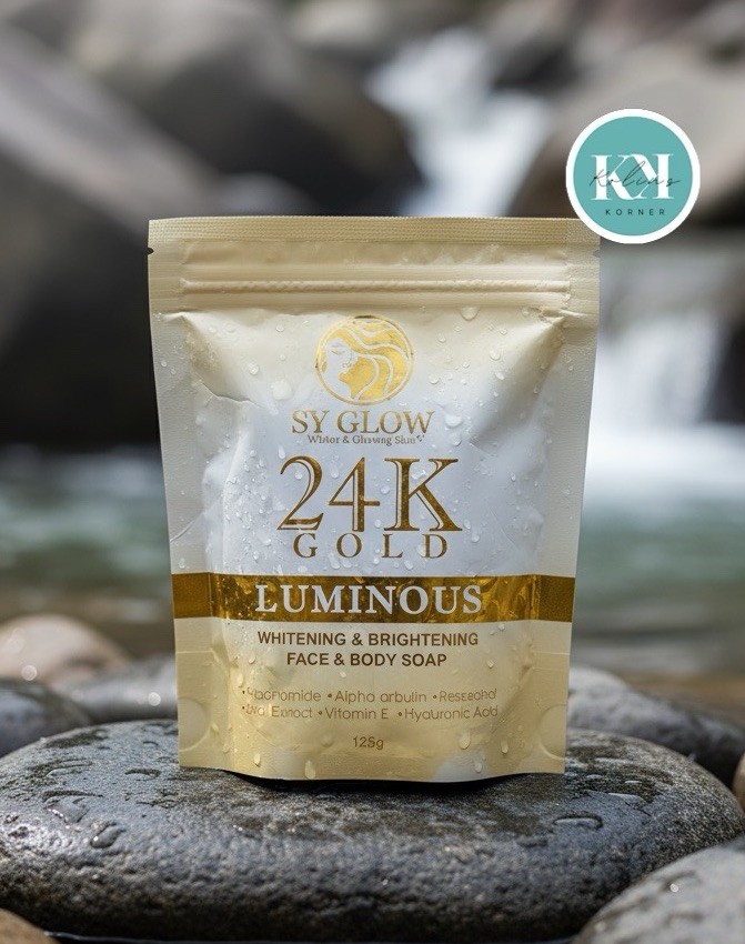 SY GLOW 24K Gold Luminous Whitening & Brightening Soap