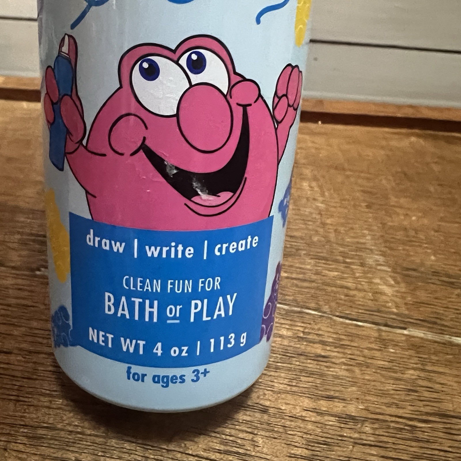 MR BUBBLE BLUE Gummy Best Foam Soap Doodle 4 Oz Draw Write Create
