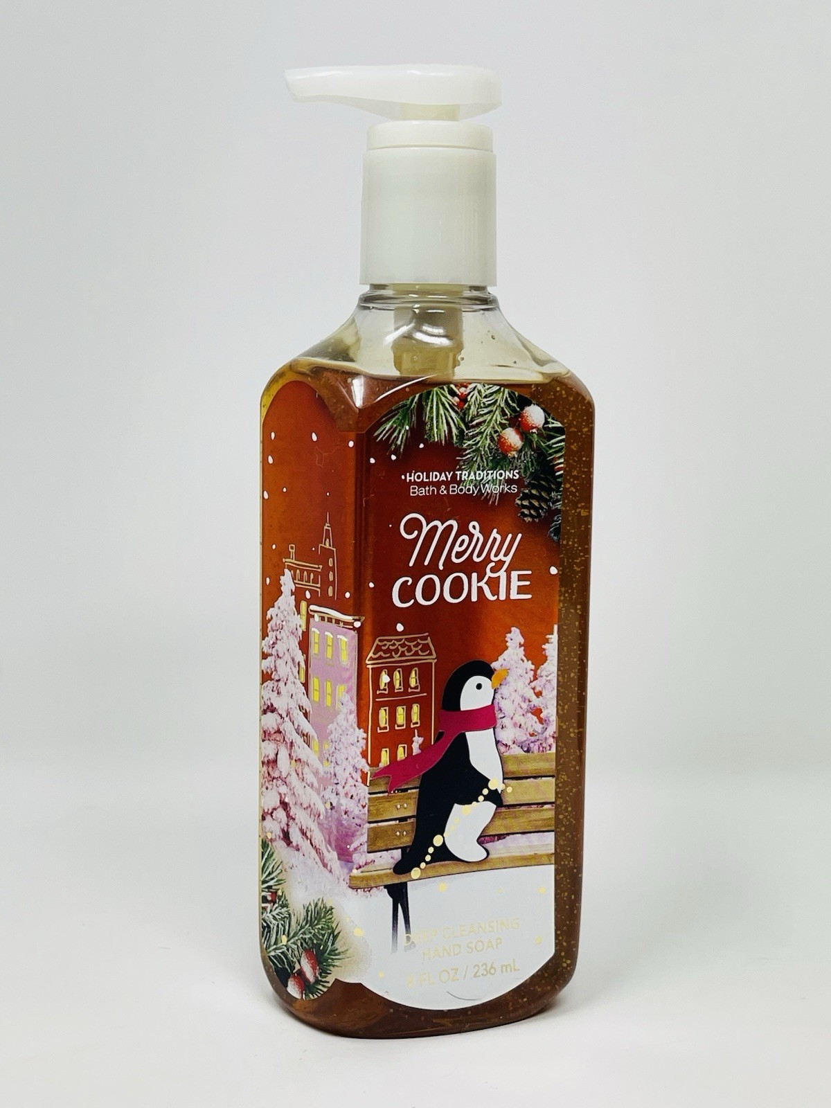 BATH & BODY WORKS Merry Cookie DEEP CLEANSING HAND SOAP 8oz /236 ml