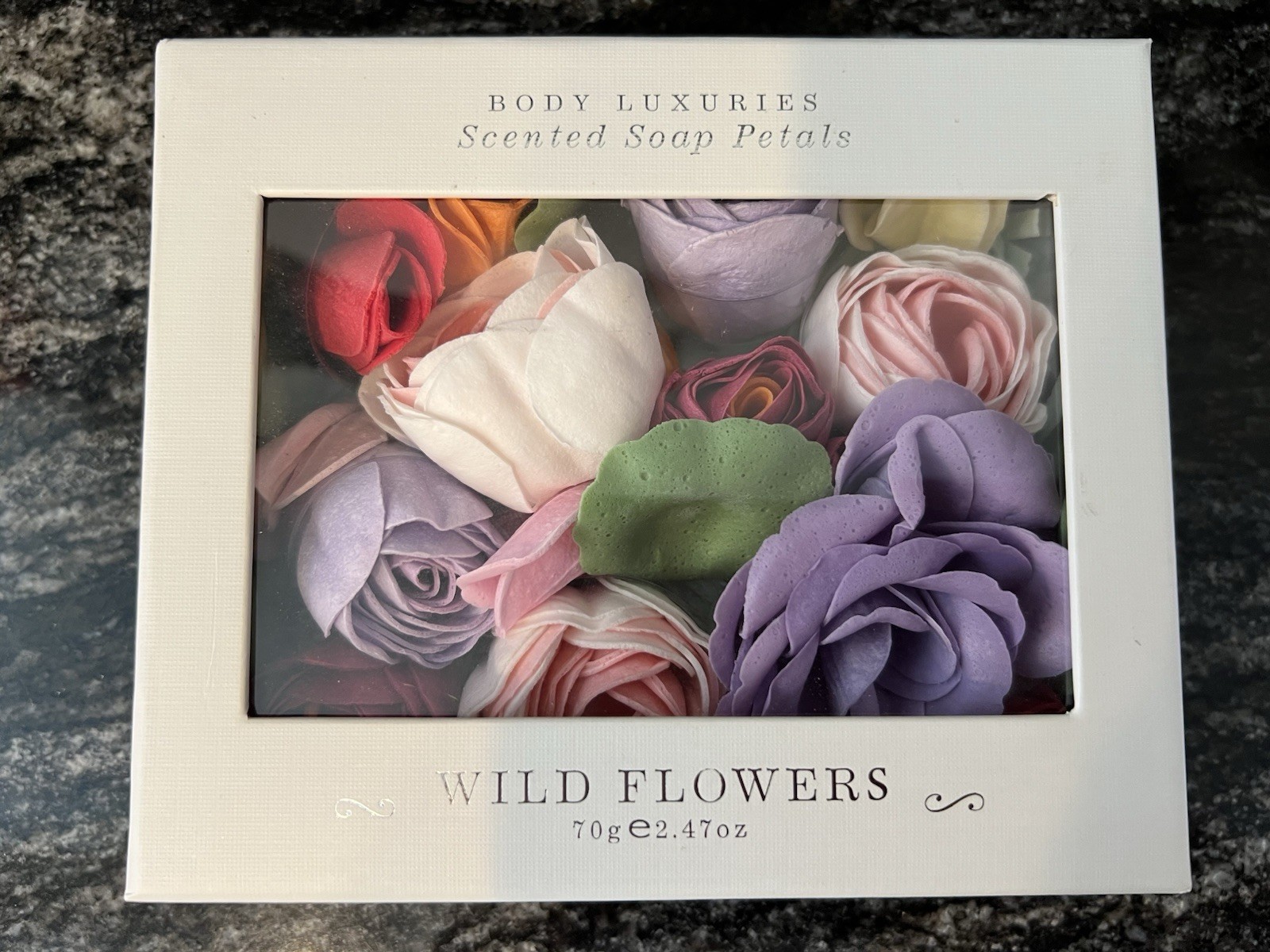 Body Luxuries Scented Soap Petals Wild Flowers 2.47 oz / 70g
