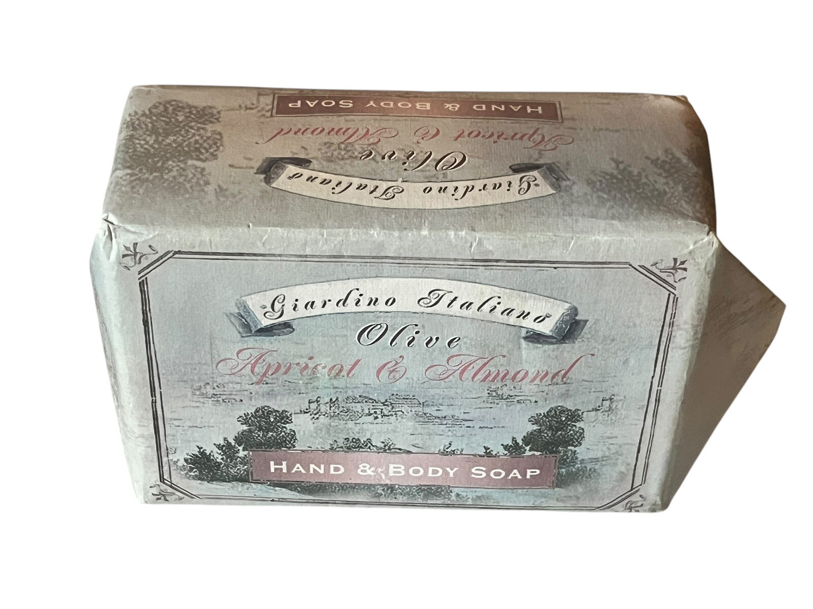 NEW Giardino Italiano Olive Apricot & Almond Hand & Body Soap 11oz- 1 Bar