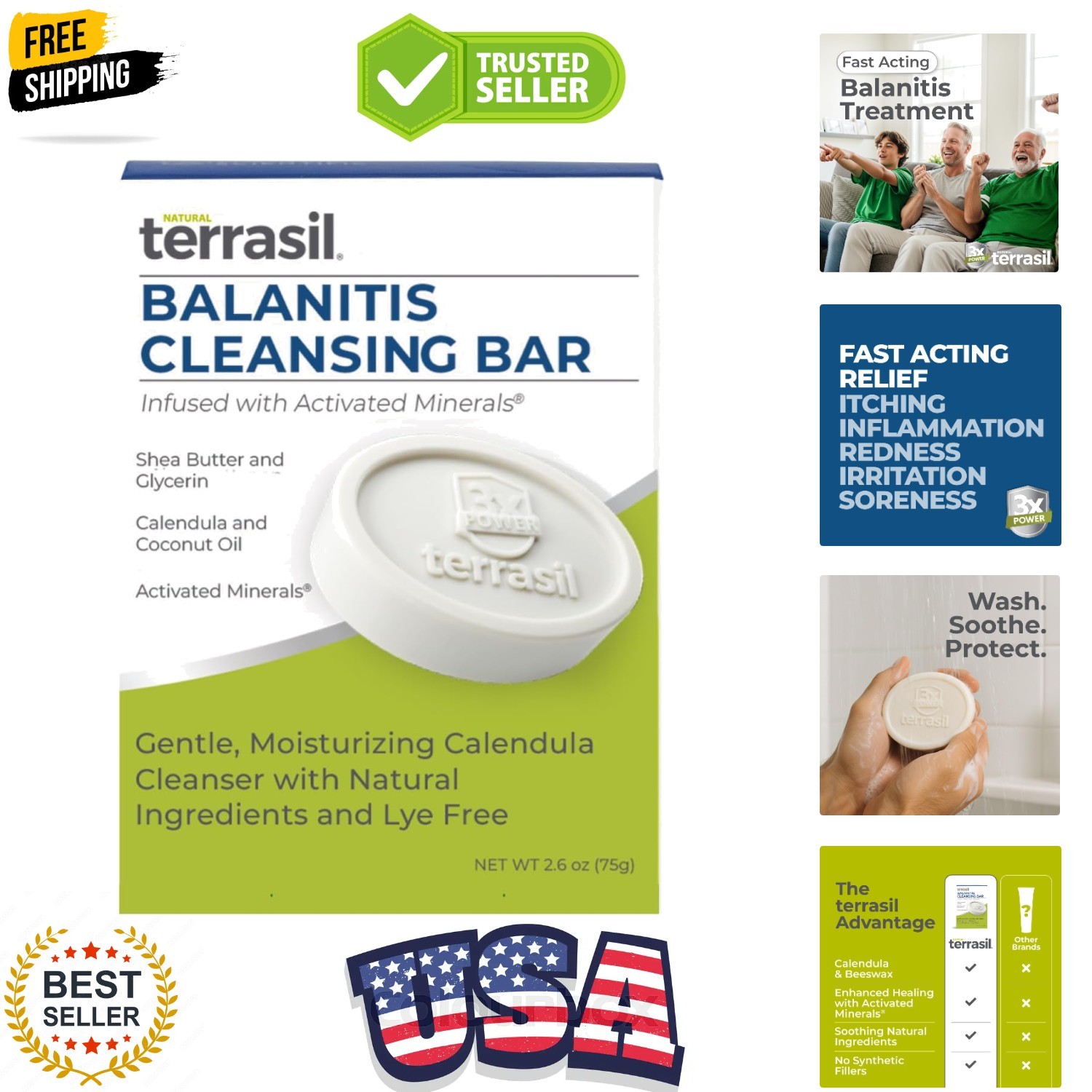 Balanitis Soap for Men, Care & Relief from Balanitis Symptoms: Itch, Redness….