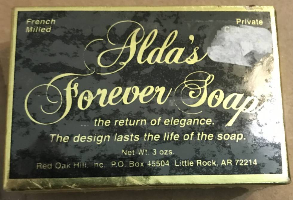 Set of 3 VINTAGE Aldas Forever 3 oz Soaps With Dish NEW Angel French Milled