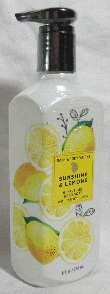 Bath & Body Works Gentle Gel Hand Soap w/ essential oils Lot 2 SUNSHINE & LEMONS