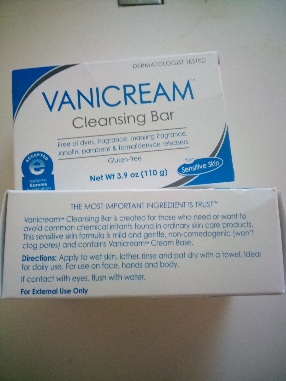 (2-PACK) Vanicream Cleansing Bar For Sensitive Skin Fragrance Free 3.9 Oz each