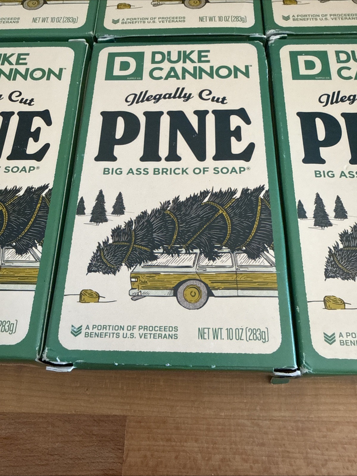 6X-Duke Cannon Illegally Cut Pine Big Ass Brick Of Soap 10oz New