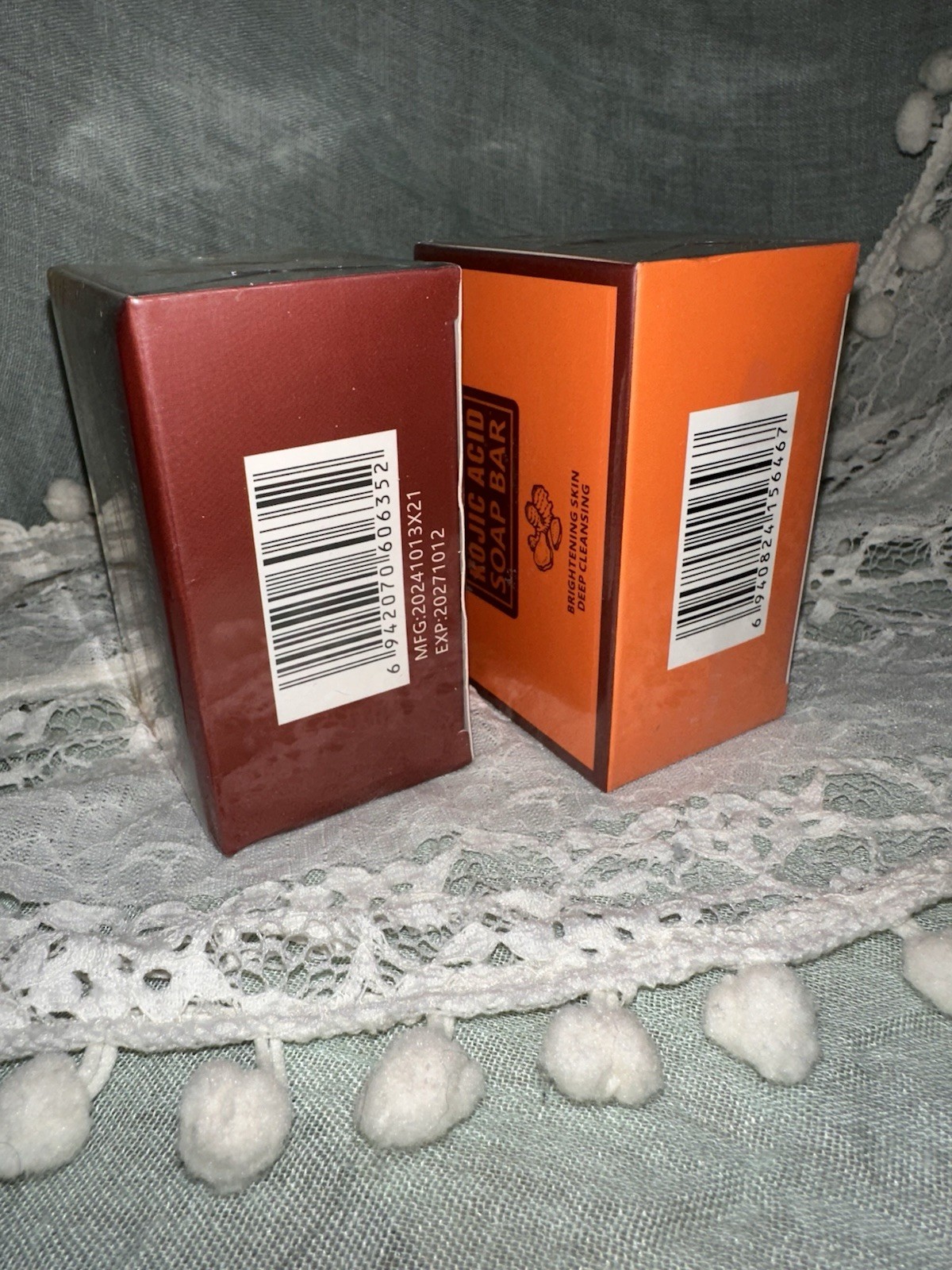 Turmeric Kojic Acid Soap Bars. Dark Spot Remover, Whitening Cleansing 2 Bars 7oz