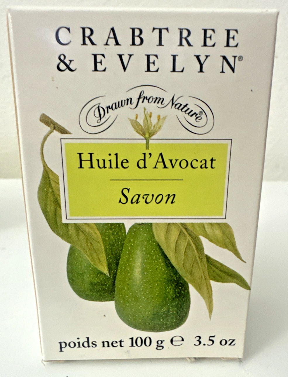 Crabtree & Evelyn AVOCADO OIL Soap Bars Set Of 3 VINTAGE 1995 Great Britain New