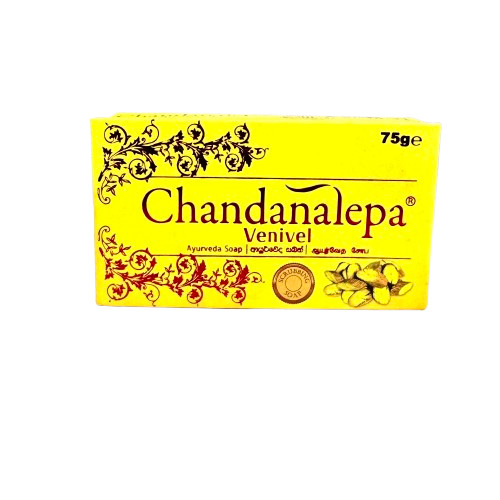 Chandanalepa Ayurvedic Venivel Herbal Soap 75g 5pcs – Natural Skin Cleansing