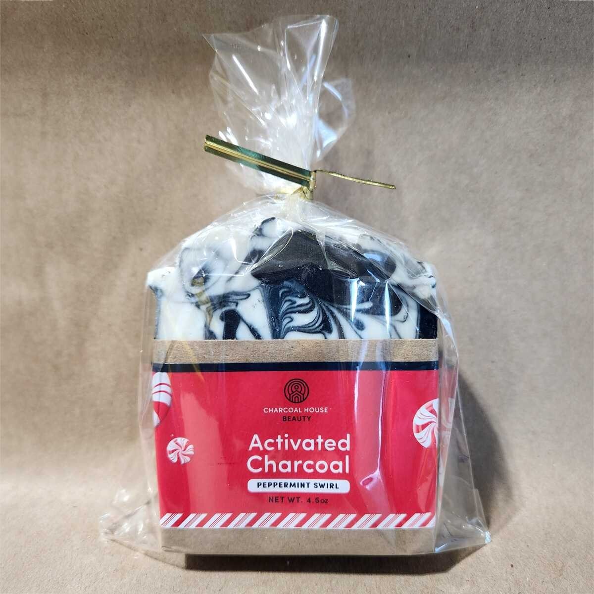 Peppermint Swirl Charcoal & French Clay Soap