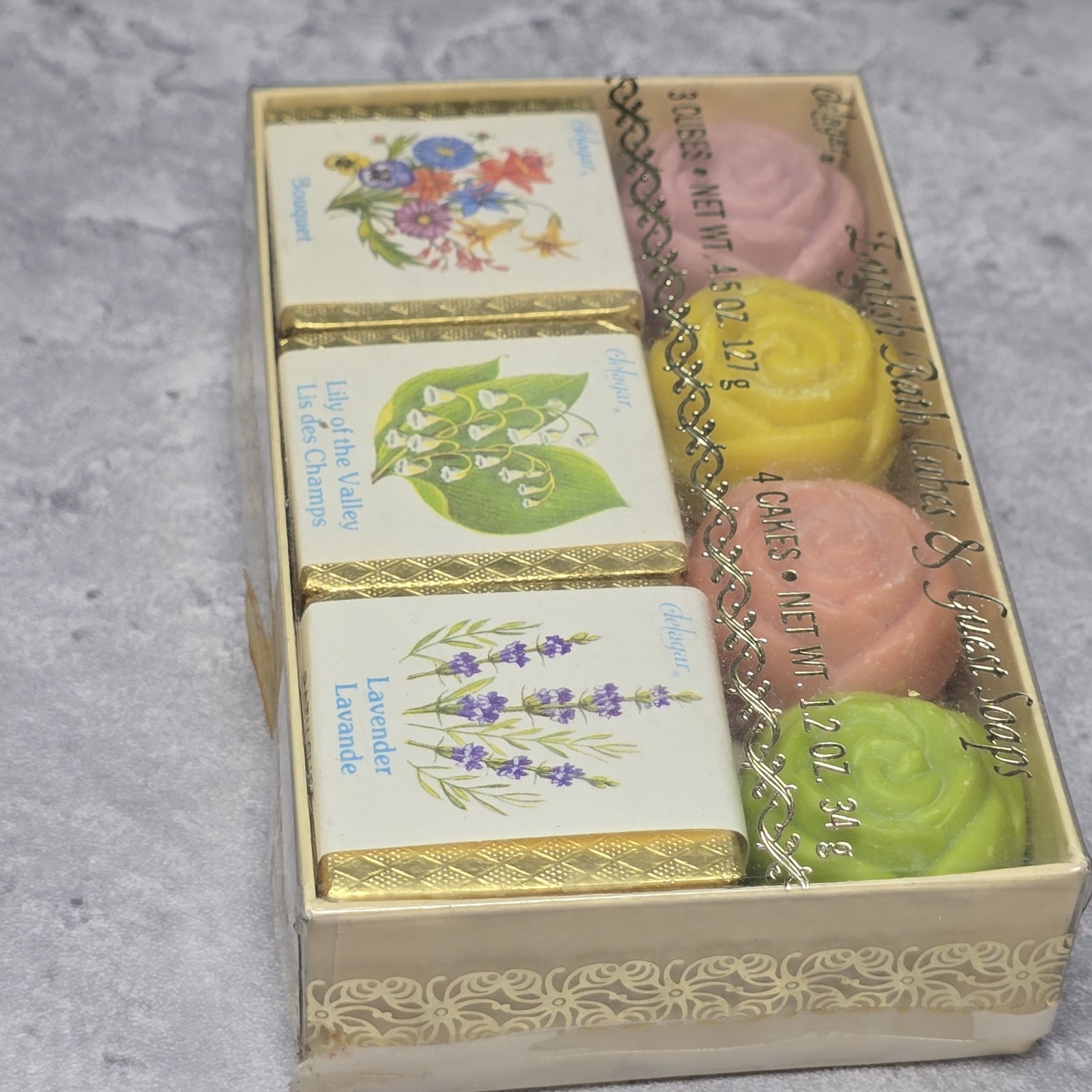 Vtg Delagar Bath Cubes Salt Soaps New Old Stock Made In The USA