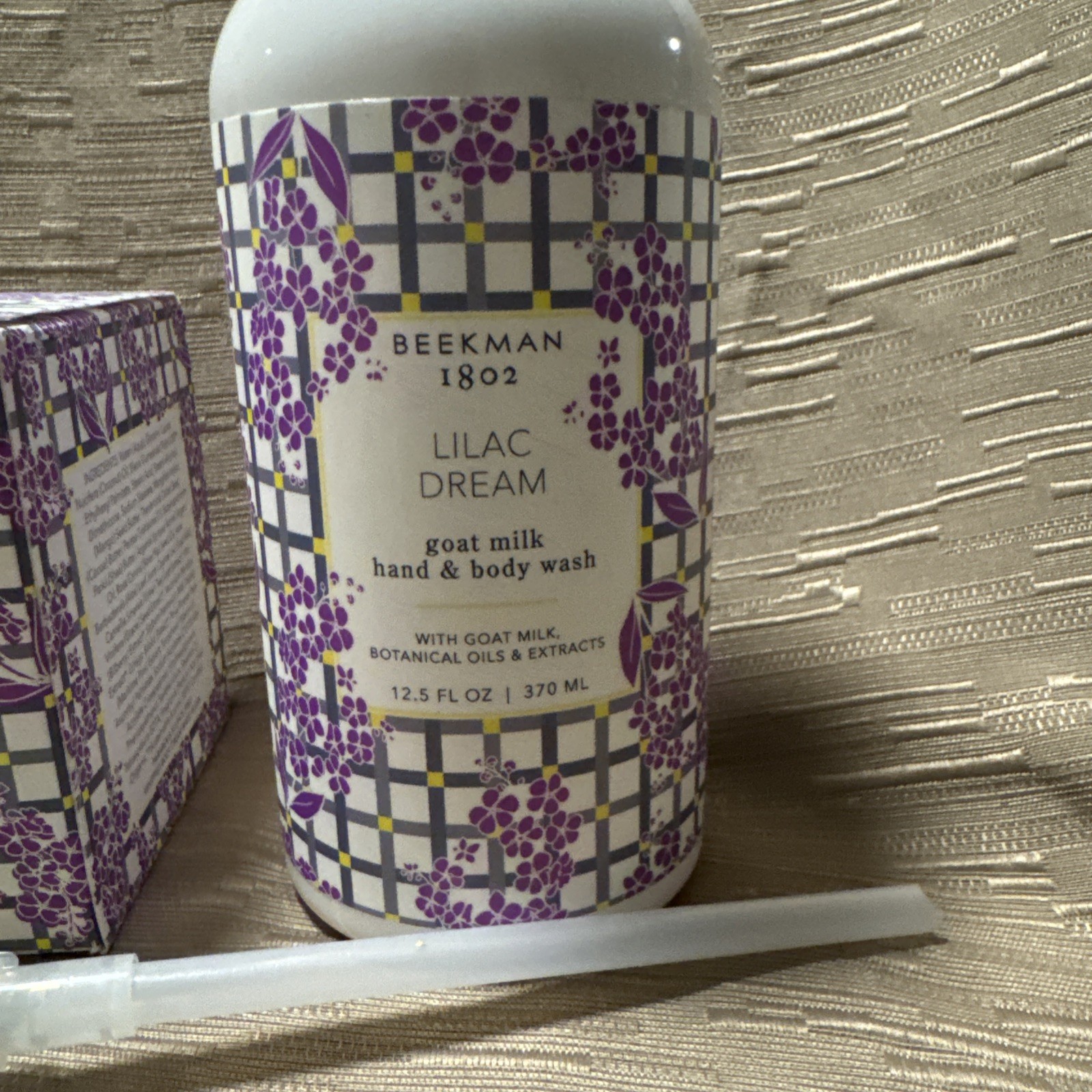 LOT/SET 2 Beekman 1802 LILAC DREAM Hand Body Wash w/Pump~Whipped Body Cream #12