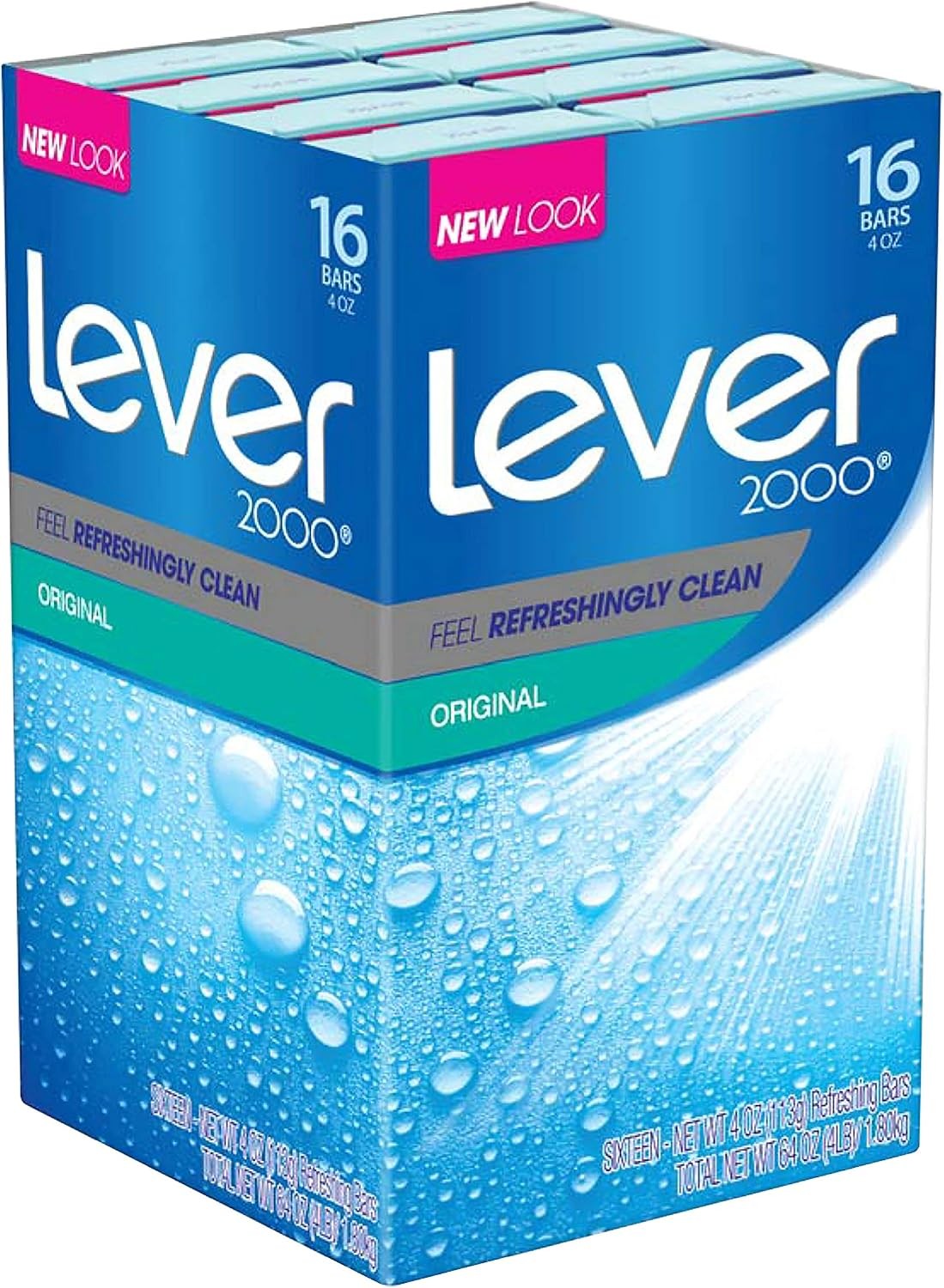 Lever 2000 Bar Soap, Original, 4 oz, 16 bar