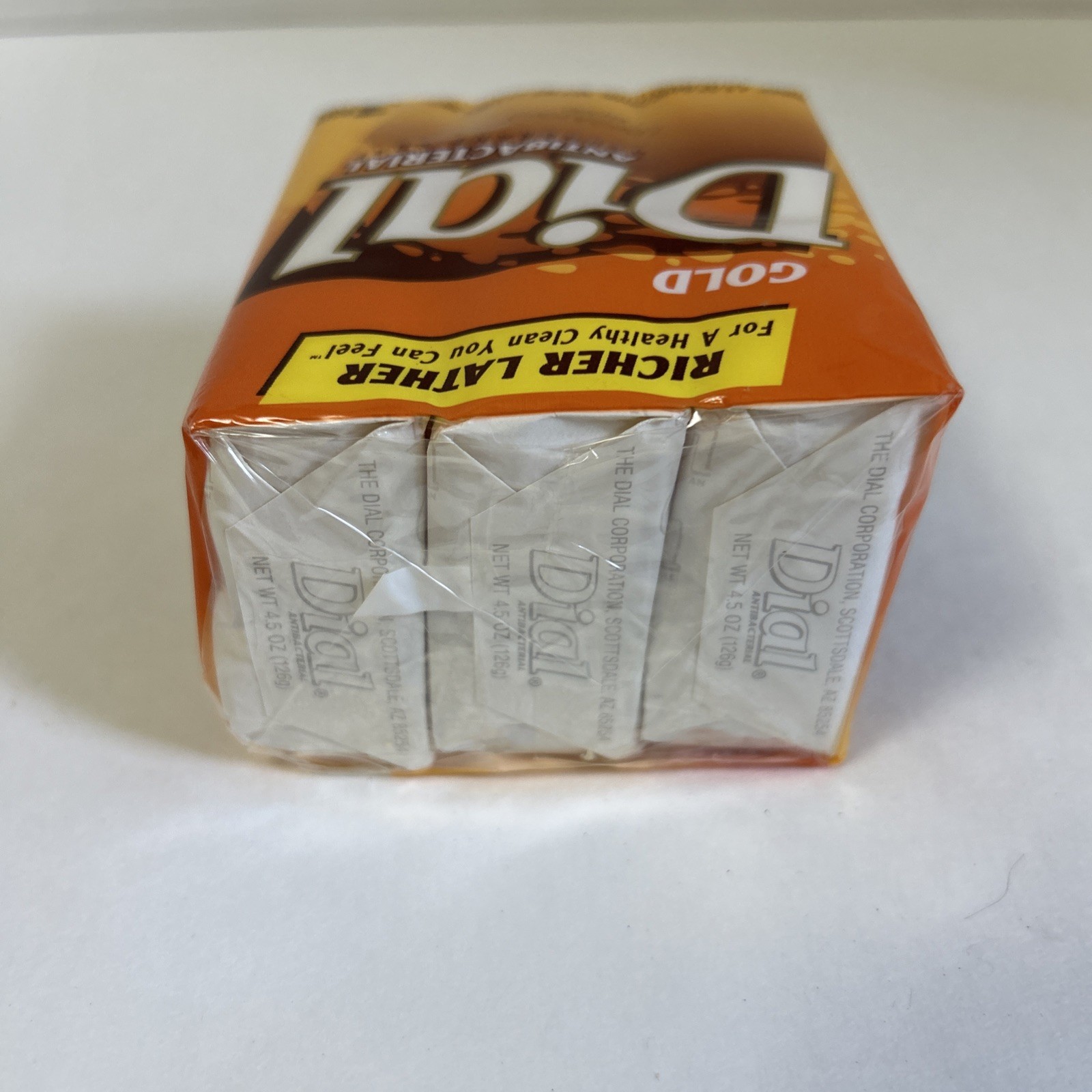 Gold Dial Antibacterial Deodorant Bar Soap 1999 New Old Stock 3 Bars