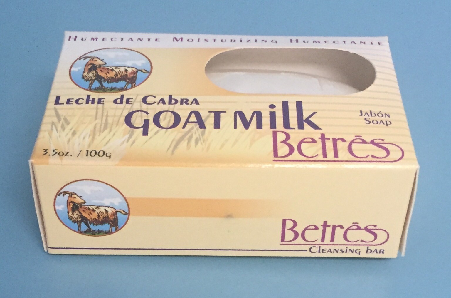 Betres Goat Milk Cleansing Bar Soap, 3.5 oz