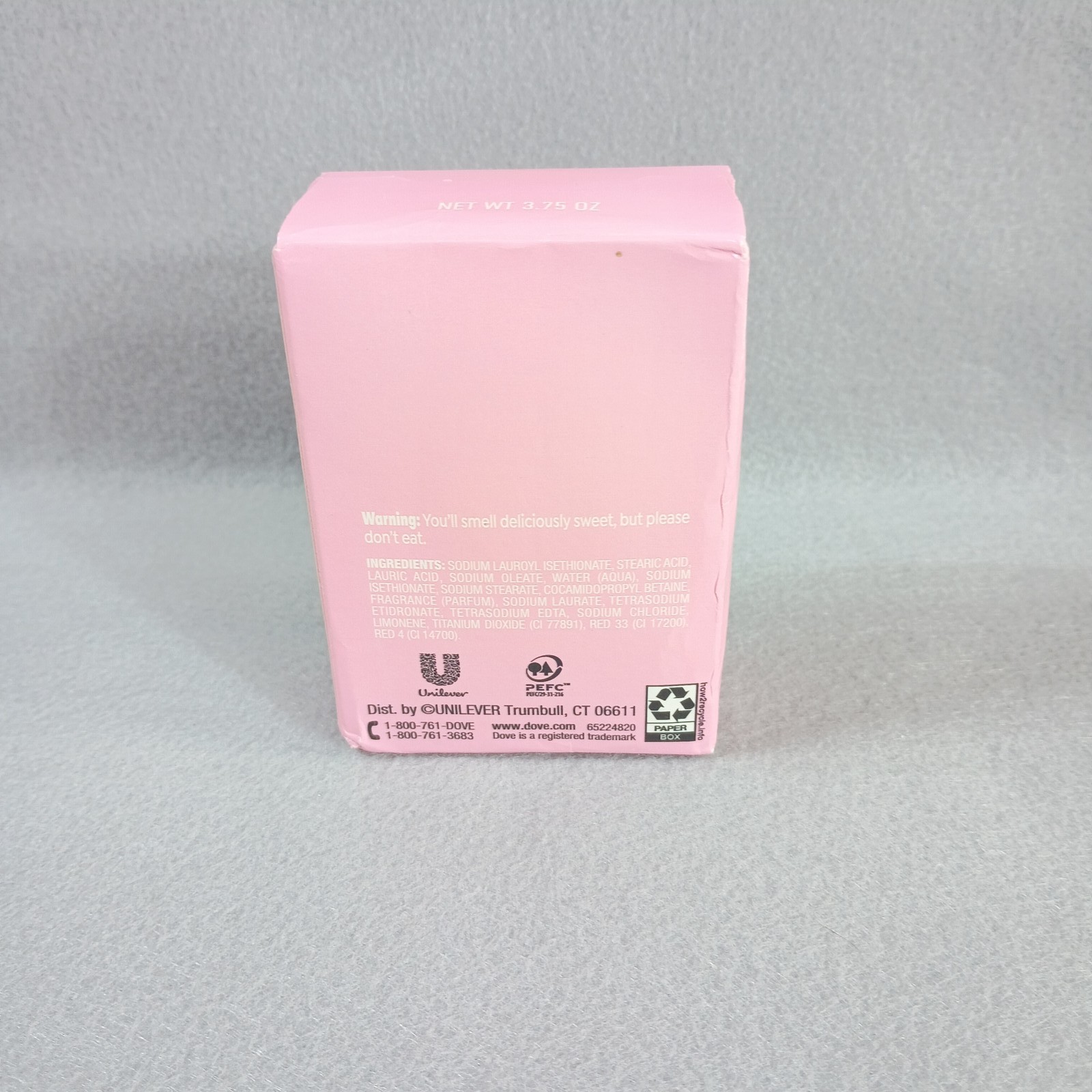 Dove x Crumbl Limited Edition Strawberry Crumb Cake Beauty Bar Soap 3.75 oz NEW