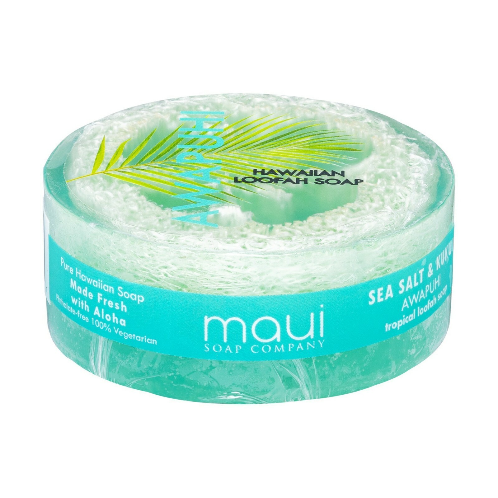Maui Soap Co Loofah Soap – Awapuhi with Sea Salt & Kukui Oil