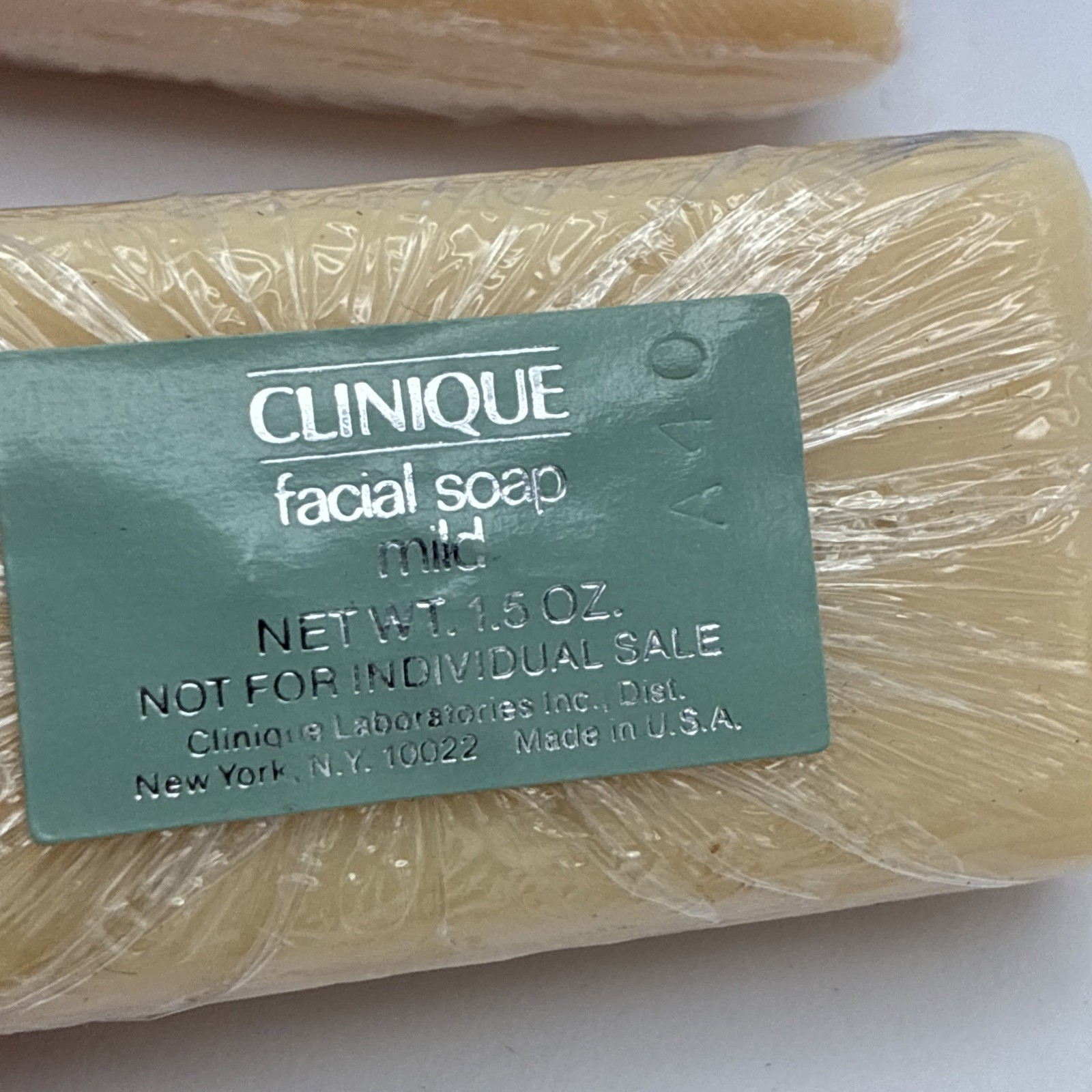 Clinique Little Facial Soaps Mild Bar 2x Soap 1.5 oz Travel Size NEW SEALED Case