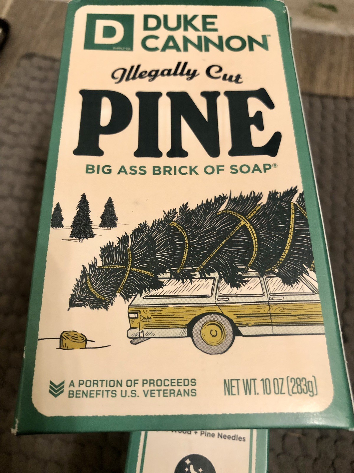 Duke Cannon Illegally Cut Pine Big A.. Brick of Bar Soap 10 oz. (Lot of 4) New