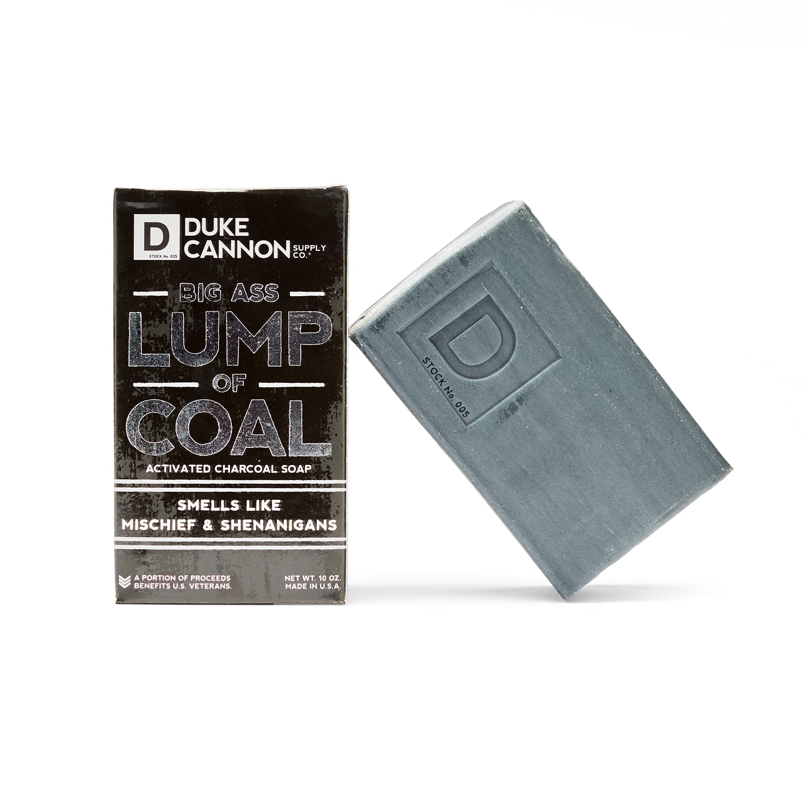 DUKE CANNON SUPPLY CO. BIG ASS LUMP OF COAL BAR SOAP – 1 PACK