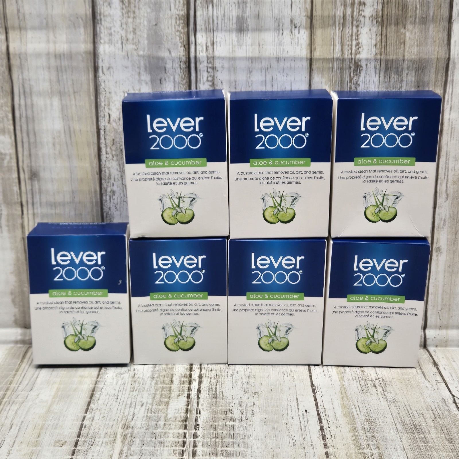 Lever 2000 Aloe & Cucumber Bar Soap, 3.75oz (106.3g) Discontinued 7 Bars Total