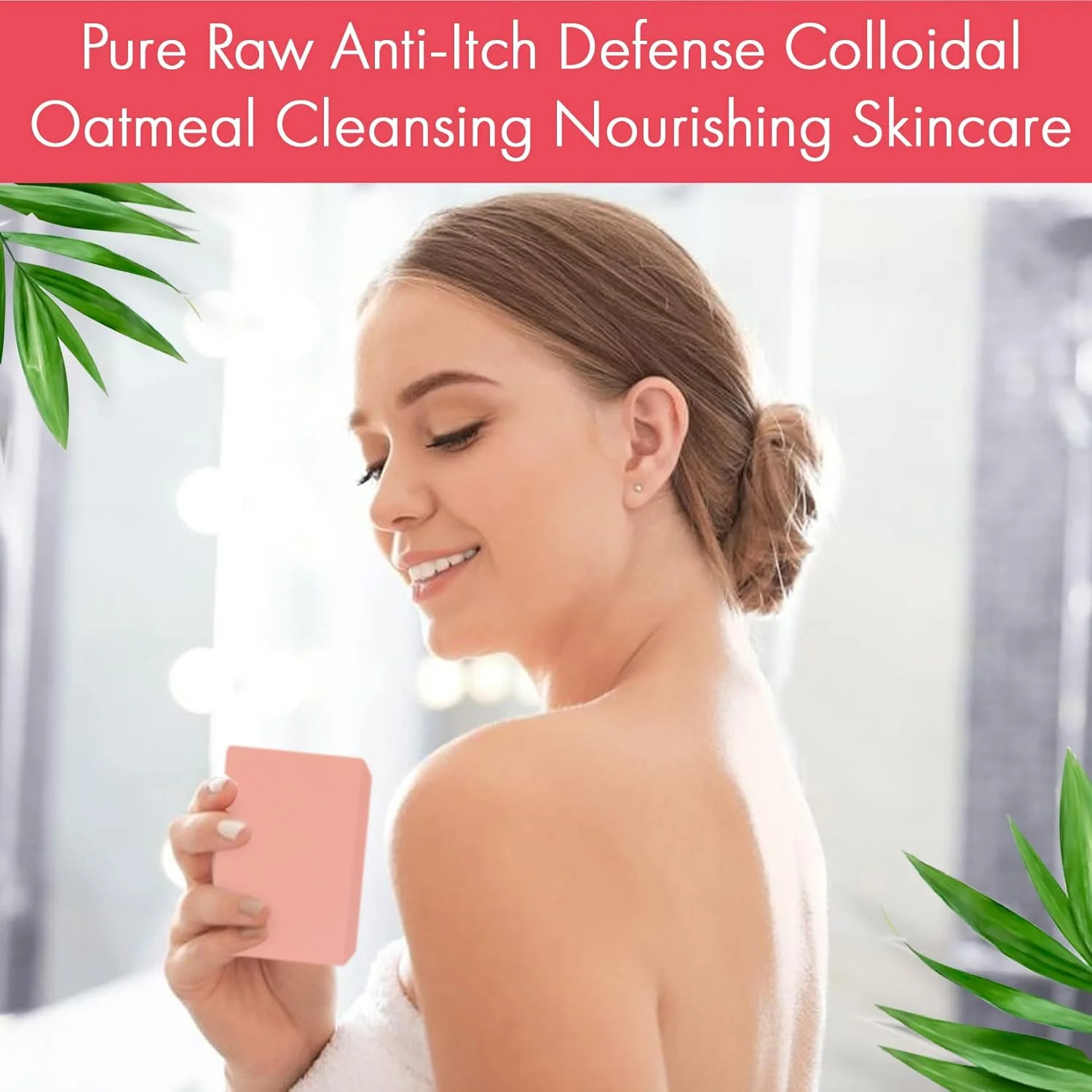 Natural Fast Acting Itch Relief Soap Bar – Calming Calamine Soap for Itchy Skin,