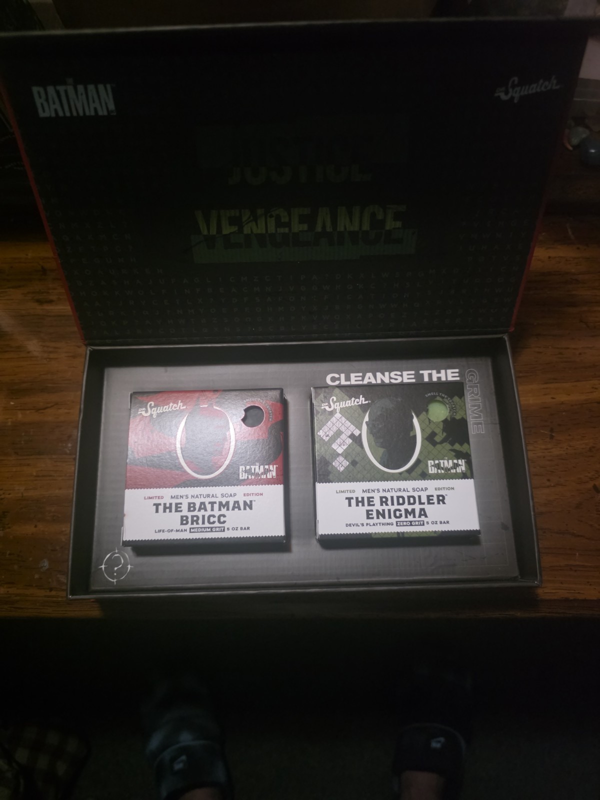Dr Squatch Batman Box Set! Riddler Enigma And The Batman Bricc Soaps 5 Oz MINT!