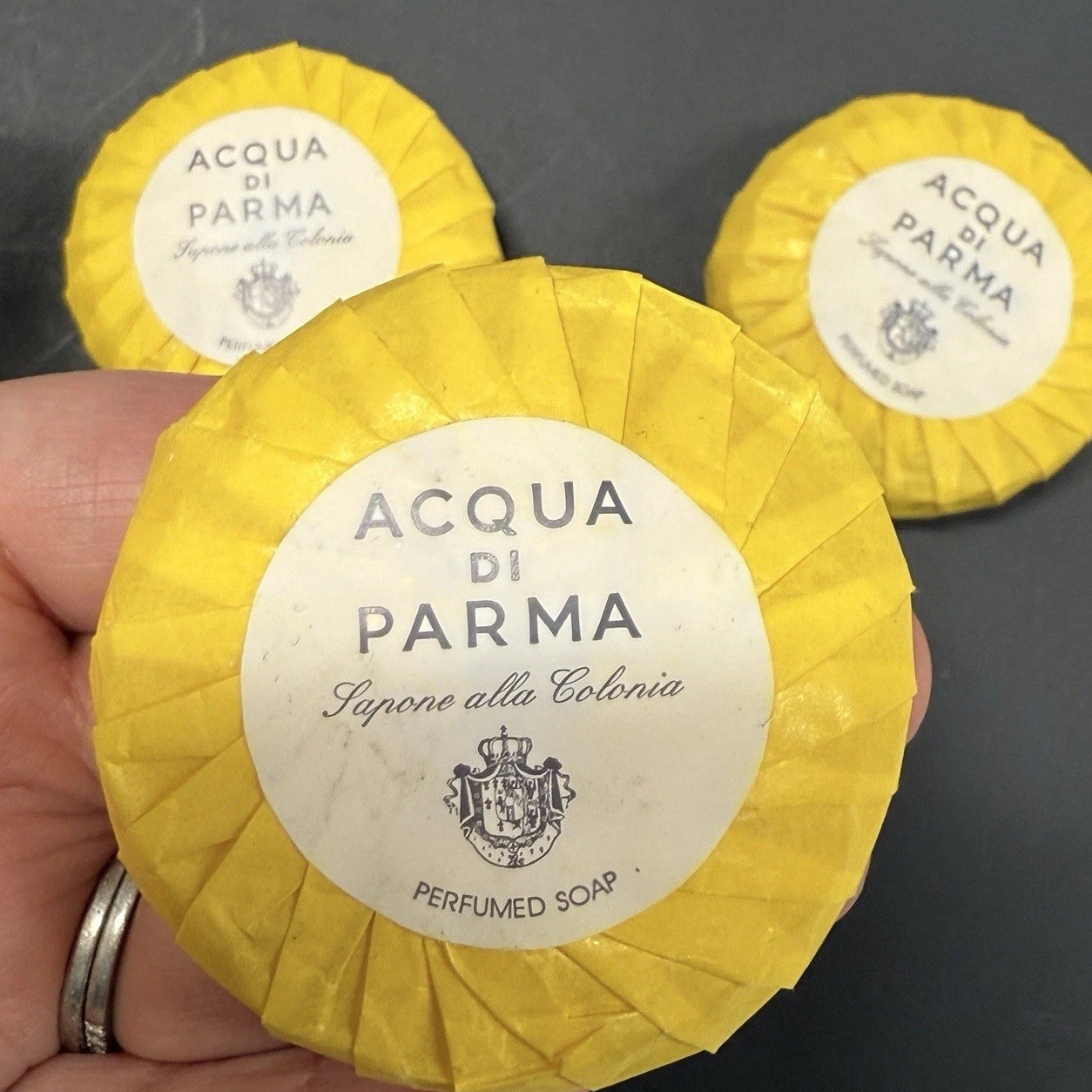 3x Acqua Di Parma Colonia Perfumed Soap 1.7oz Bar 50g Italy