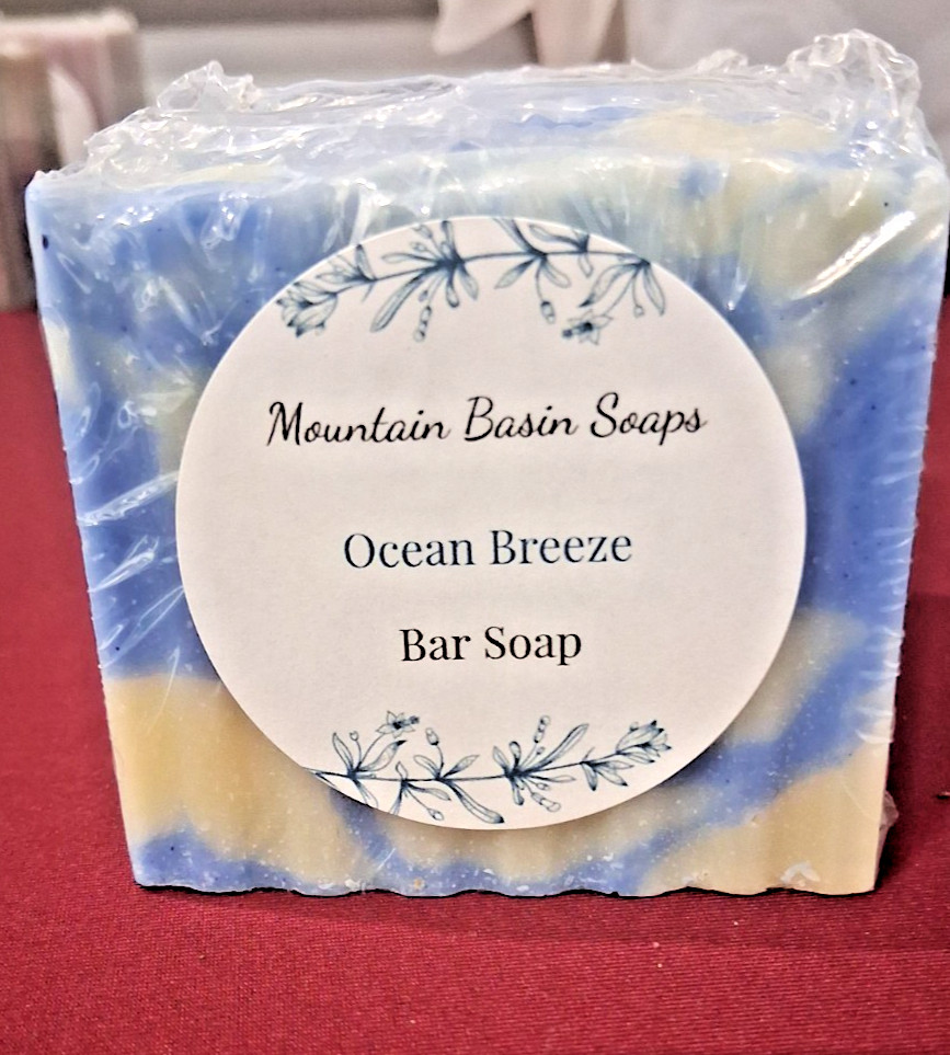 Mountain Basin Soaps, Ocean Breeze, 4 to 4.5 Oz bar