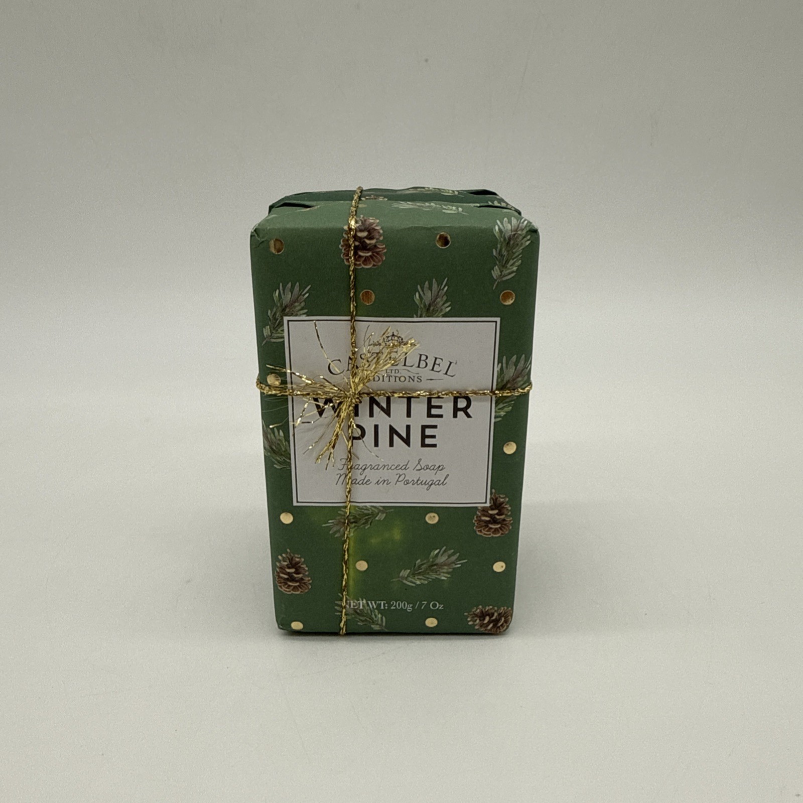 2 Pack Castelbel Winter Pine Bar Soap — Made in Portugal (200g / 7oz Each)