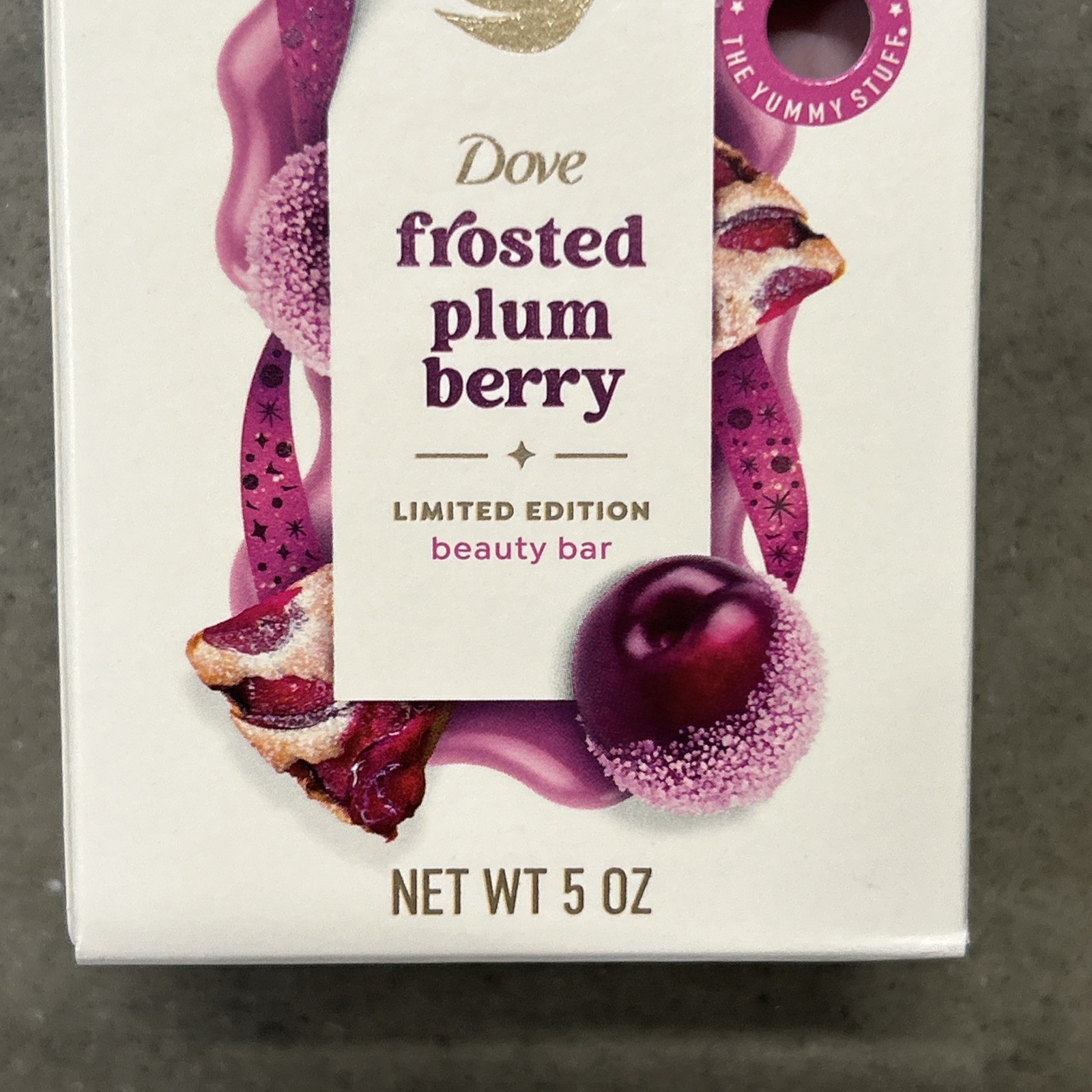 3 Bars: Dove Limited Edition Holiday Bar Soap Frosted Plumb Berry 5oz ea