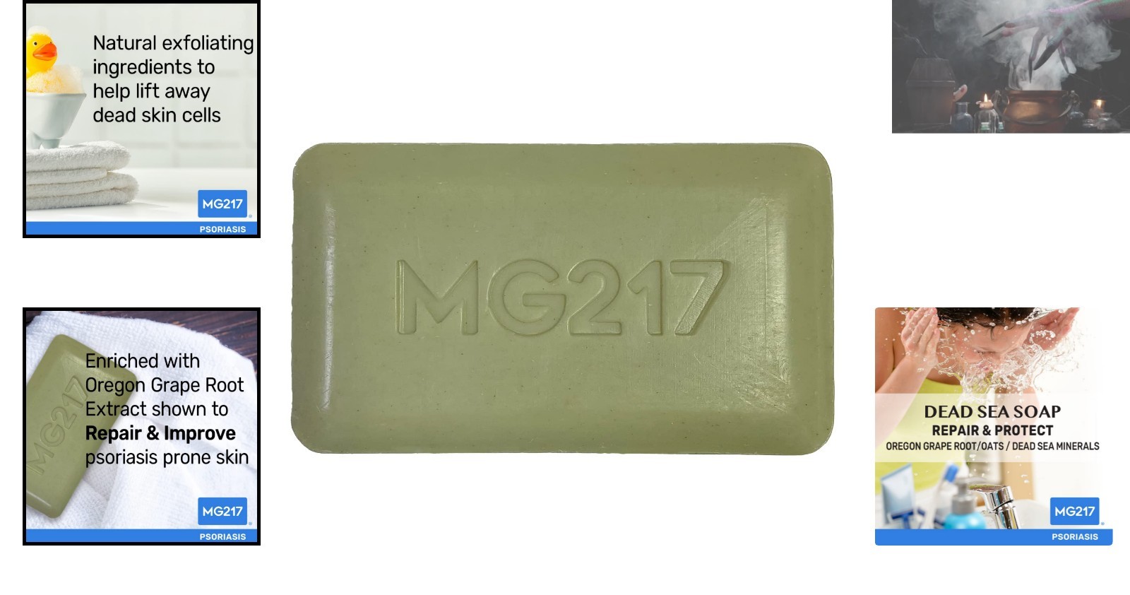 Psoriasis Dead Sea Exfoliating Bar Soap – 5oz with Dead Sea Salt & Oatmeal
