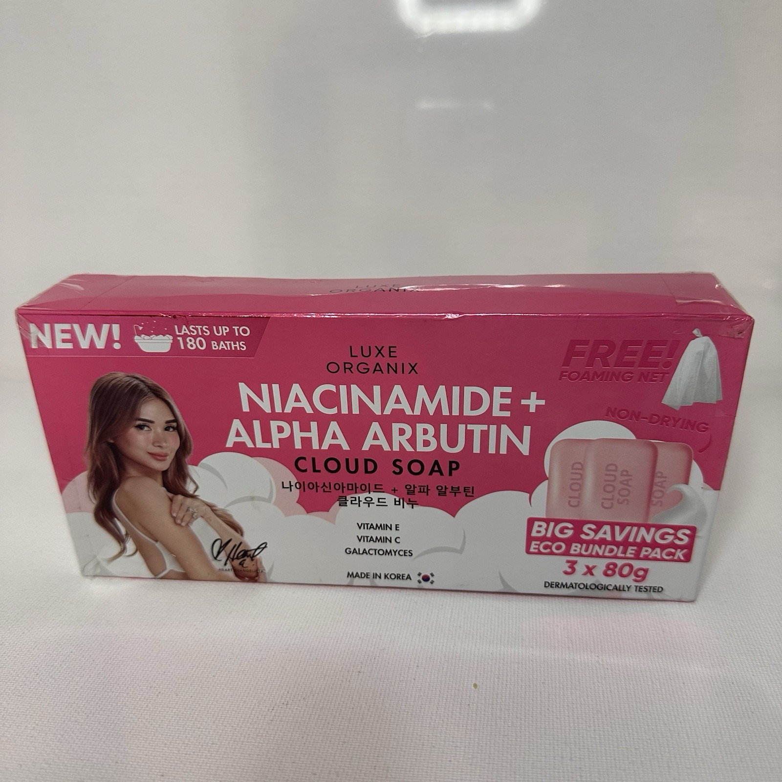 NEW Luxe Organix Niacinamide + Alpha Arbutin Cloud Soap BIG SAVINGS ECO BUNDLE