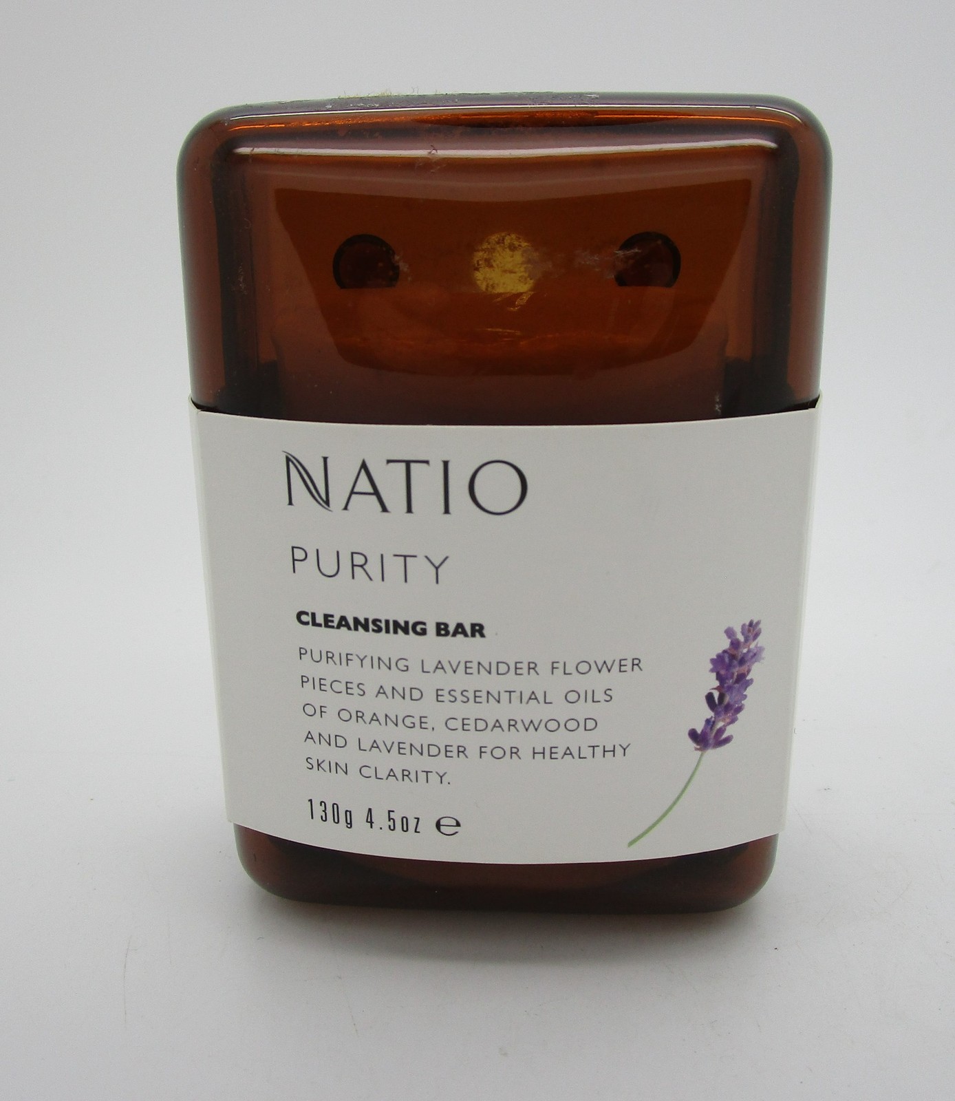 NATIO Purity Cleansing Bar plastic box – Orange, Cedarwood, Lavender