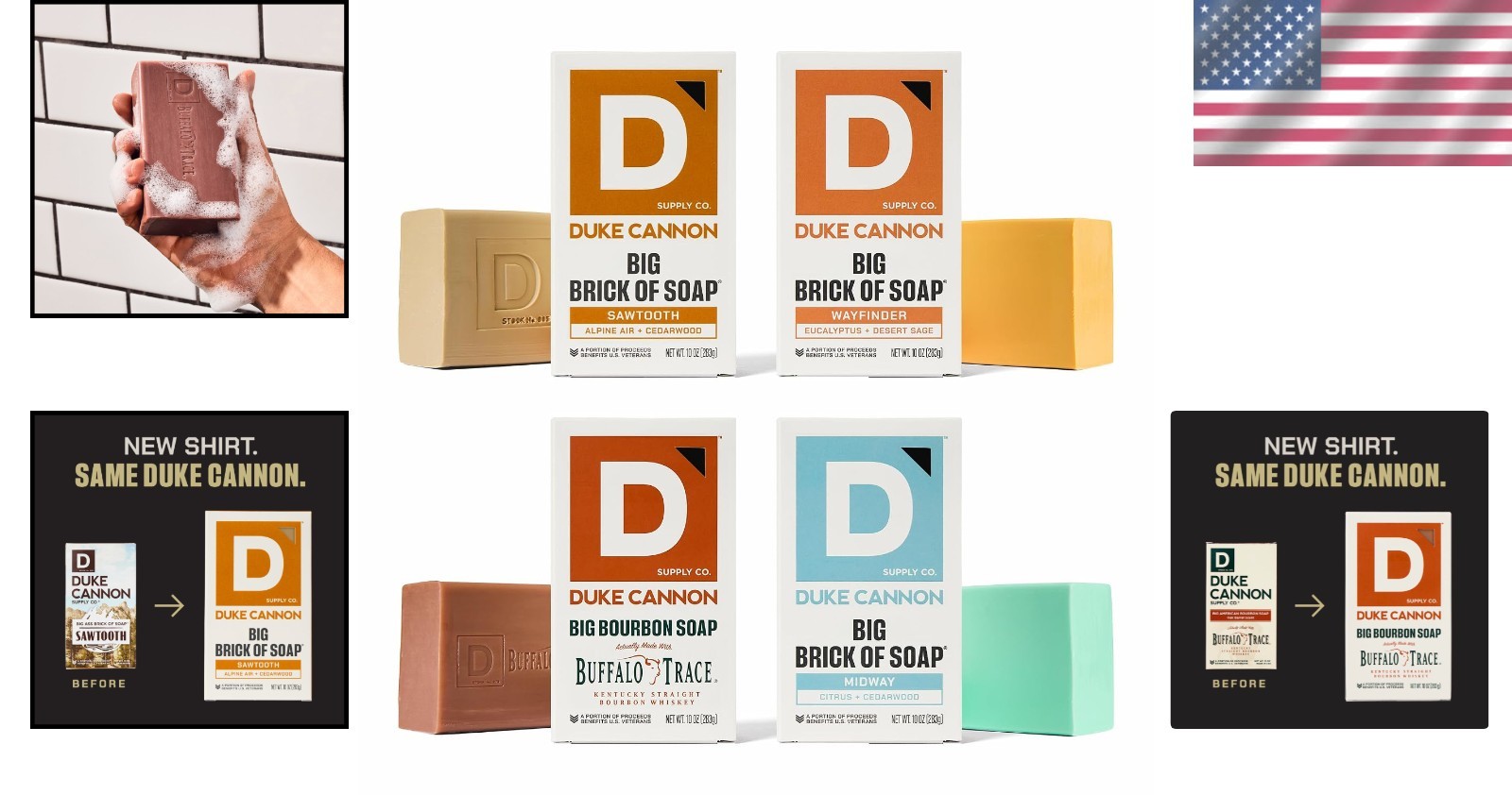 Men’s Soap Bundle – 10 oz Bars, Made in USA