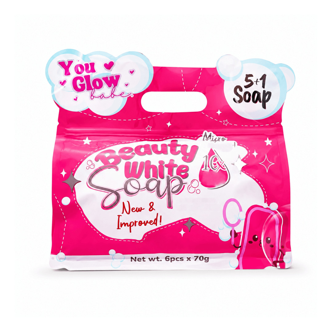 6 Bars You Glow Babe Beauty Soap New Packaging | Niacinamide, Snail Extract